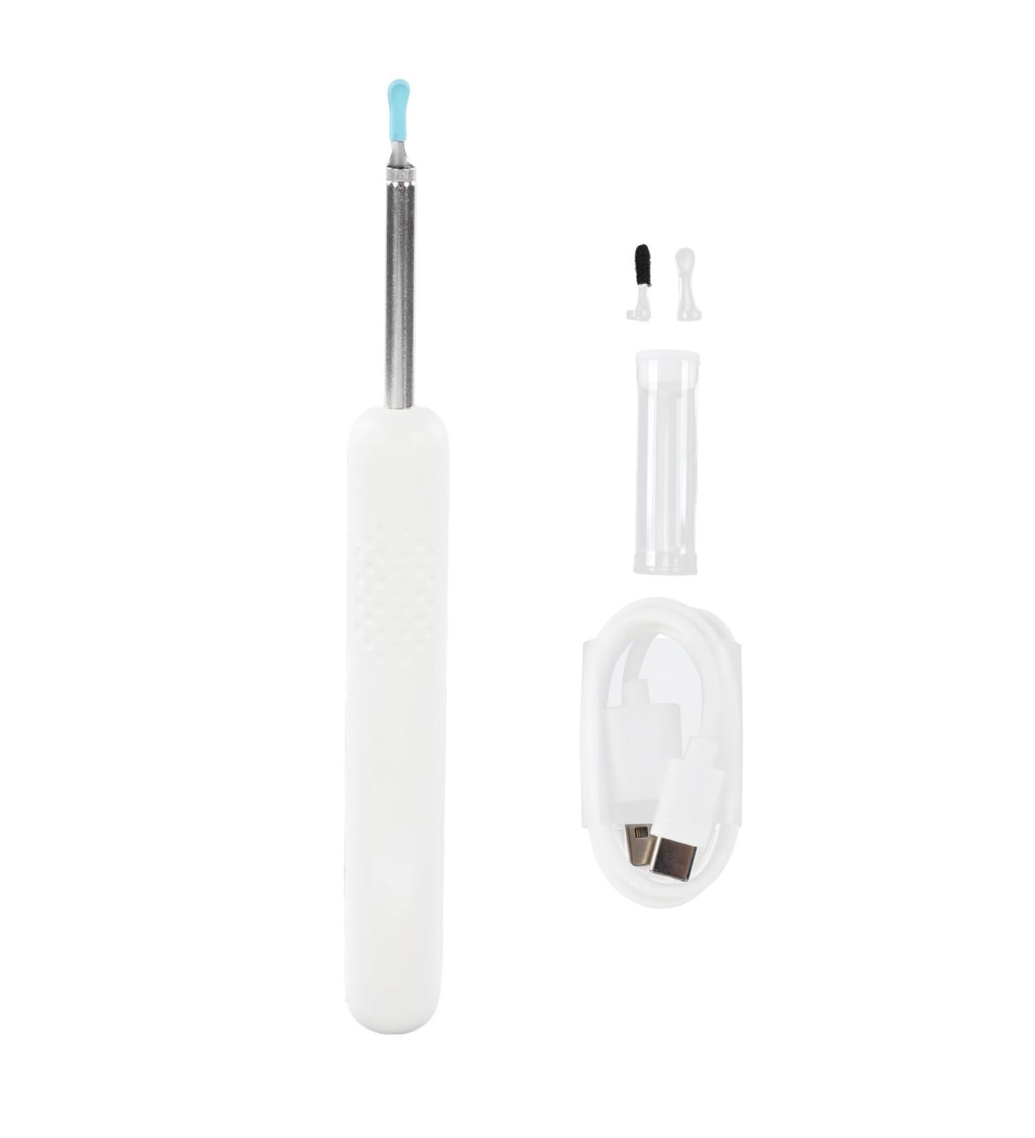 Wireless Ear Wax Removal Tool with 1080p Camera & 6 LED Lights - Waterproof Safe Ear Cleaner (White) - International Shipping Available - Buy Online on GoSupps.com