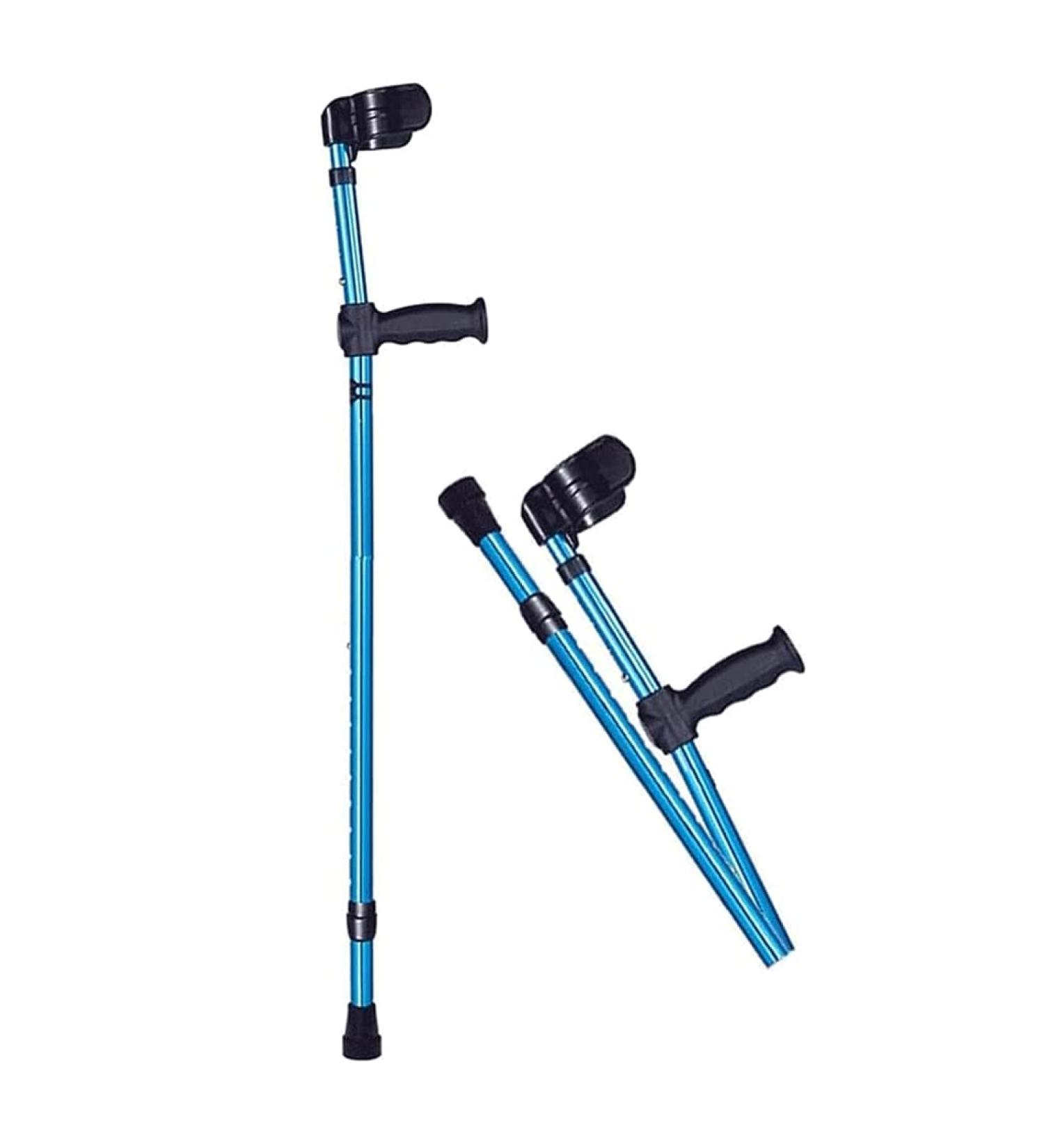 Adult Crutches Adult Crutches Canes Forearm Crutches Aluminum Foldable Medical Crutches Open Cuff Adjustable Canes Walking Sticks Convenient Independence 1pcs - Buy Online on GoSupps.com