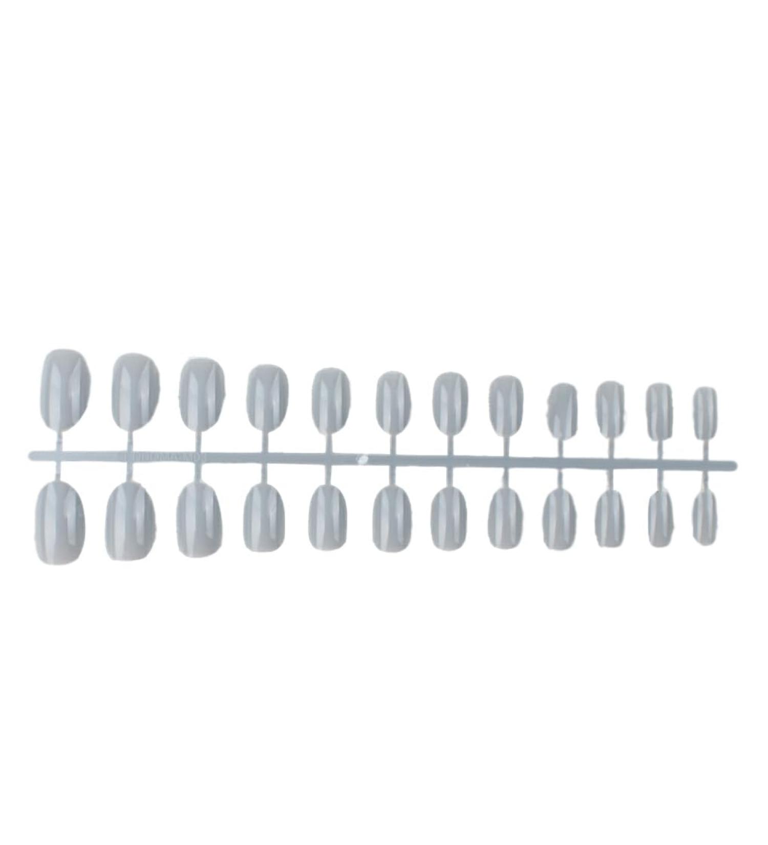 dijiusidy 24 Pieces Solid Small Round Head Press on Nails Removable Wearable French Style DIY Exquisite Unique Acrylic Nail Type22 - Buy Online on GoSupps.com