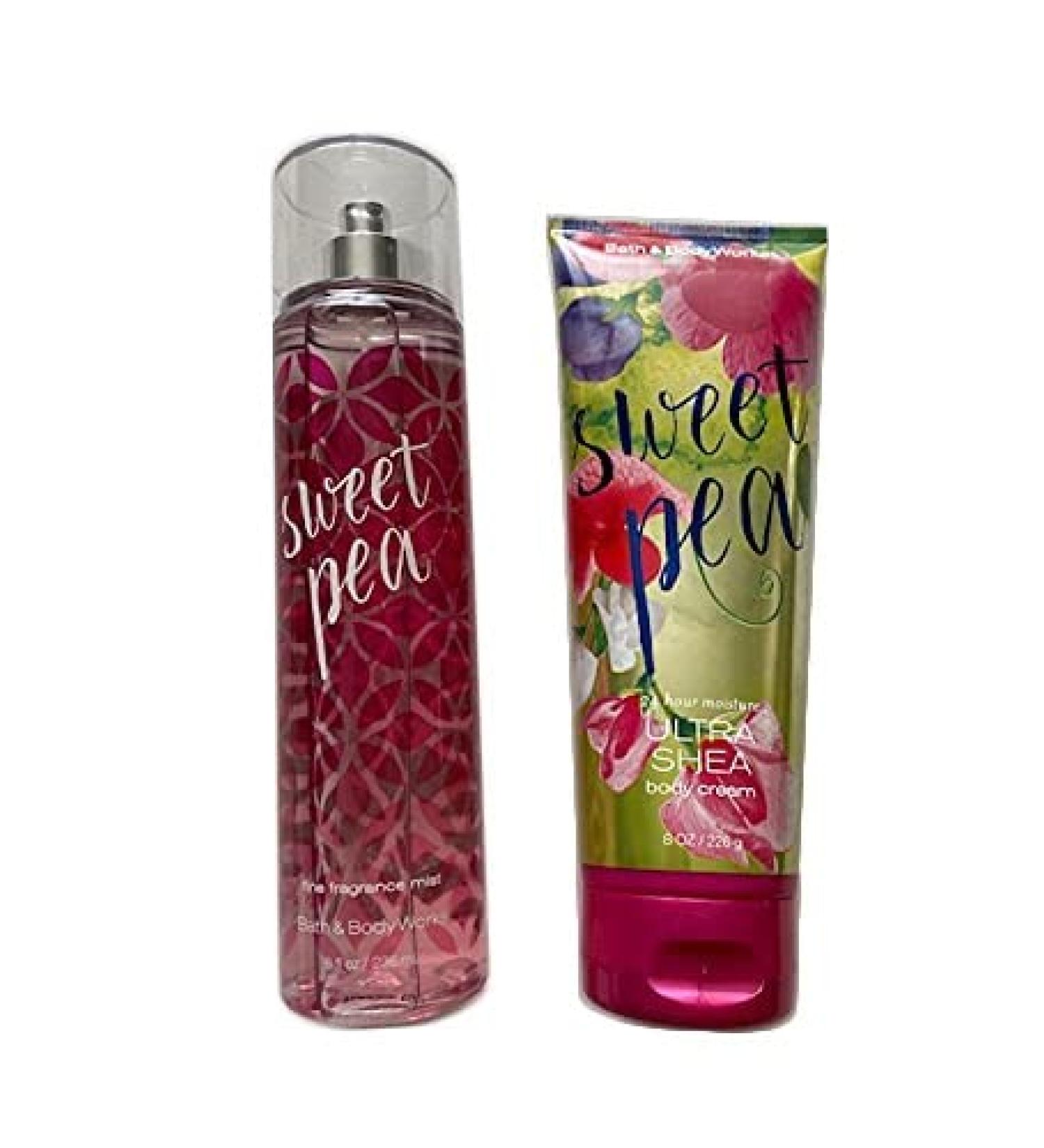 Bath & Body Works SWEET PEA Gift Set: Triple Moisture Body Cream & Fragrance Mist - Buy Online on GoSupps.com