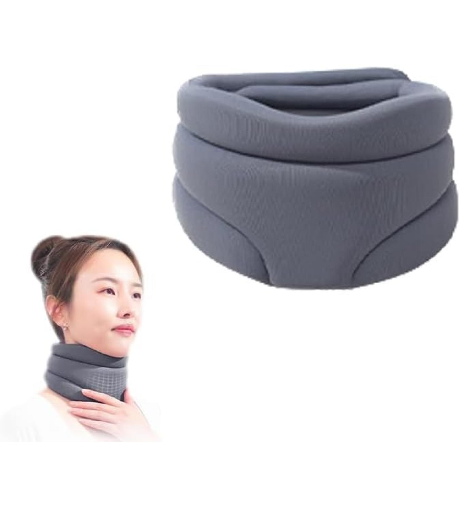 Silulcm Neck Support & Cervical Collar for Snoring Relief Neck Pain Relief & Sleep Apnea - Soft Foam Neck Brace - Buy Online on GoSupps.com