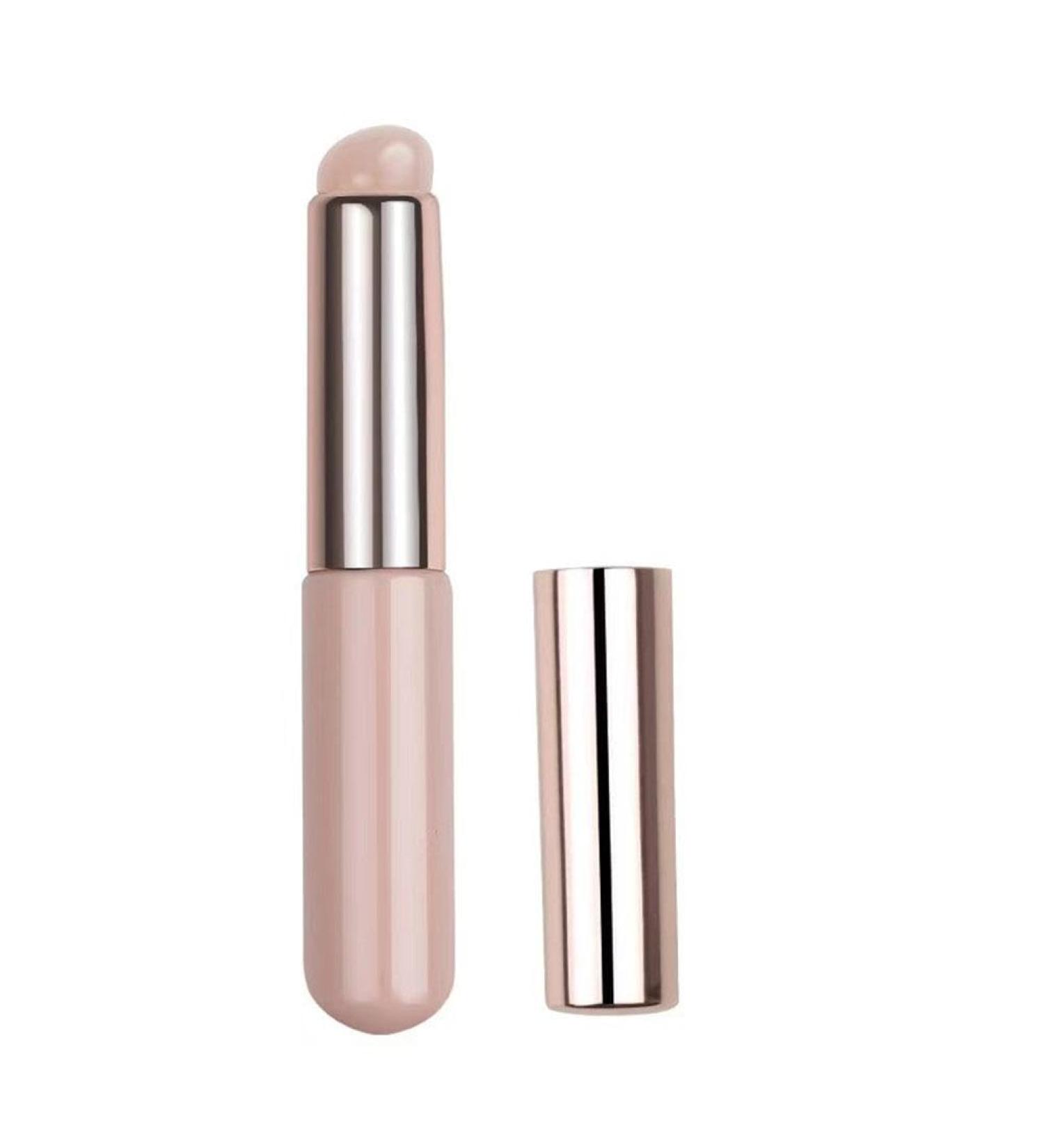 Buy Silicone Lip Brush with Cover - Silicone Lipstick & Concealer Brush - Rose Color - 1 Piece | Best Quality Makeup Brush for Flawless Application - Buy Online on GoSupps.com