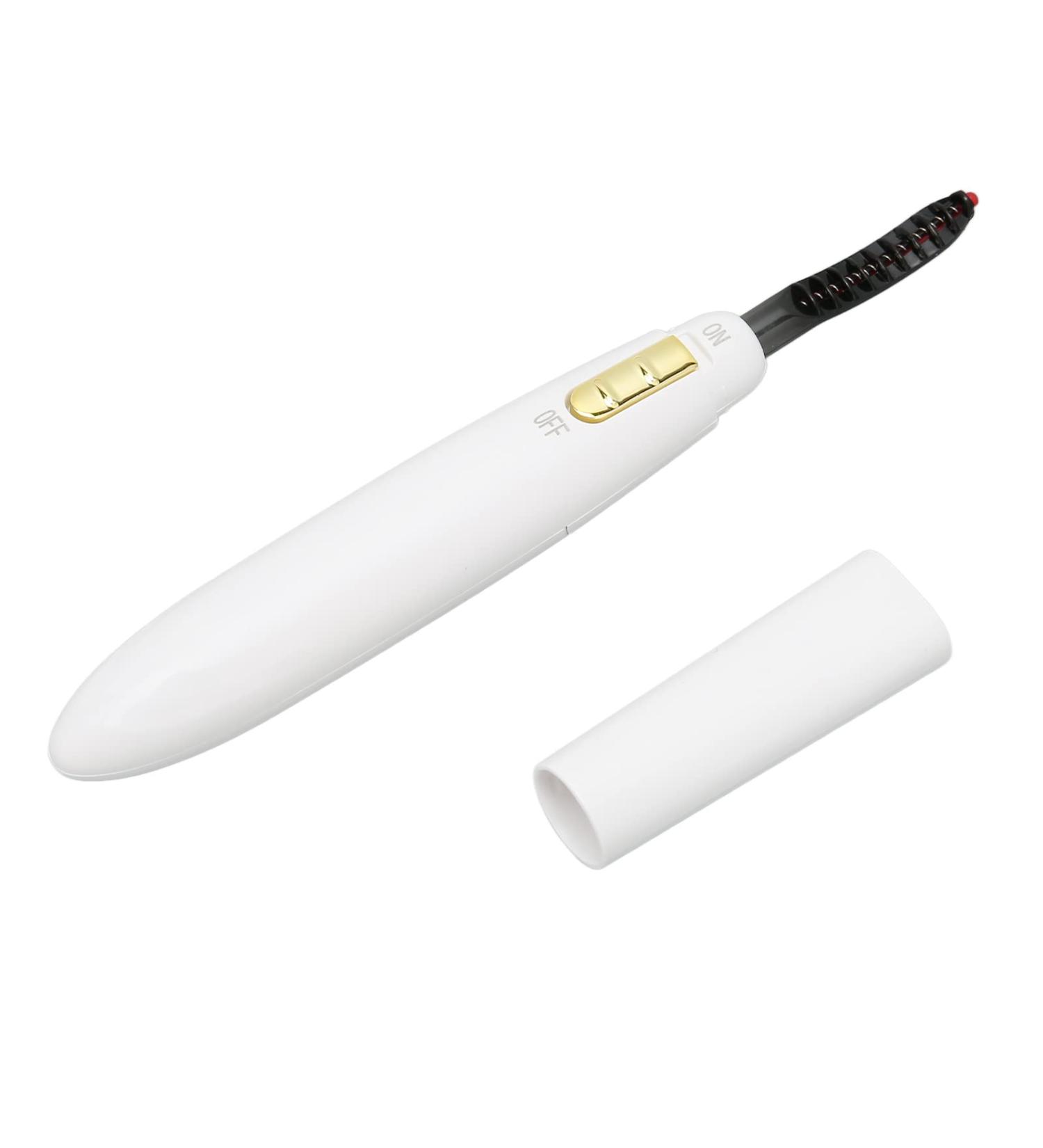 Heated Eyelash Curler - Quick Heating Long Lasting Battery Powered Perfect for All Eye Shapes | Dynamic Curling Tool - White - Buy Online on GoSupps.com