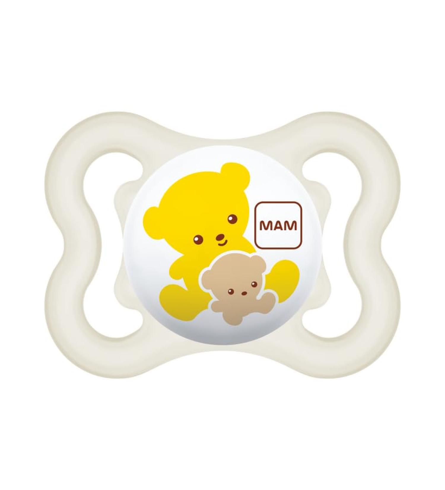 MAM Supreme Silicone Pacifier 16+ Months with Cover | Neutral - International Shipping Available - Buy Online on GoSupps.com