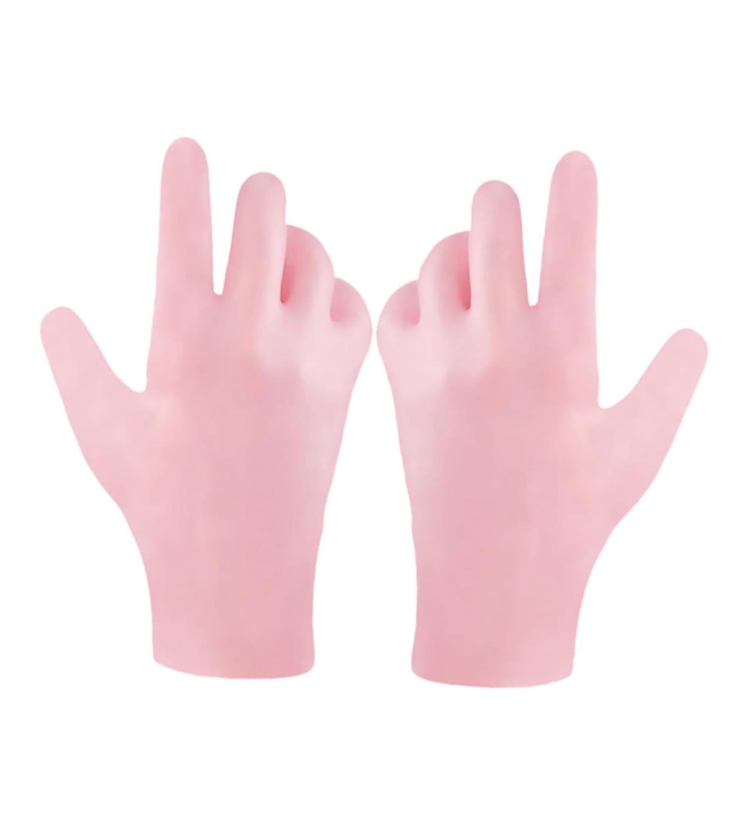 minkissy 1 Pair Beauty Protective Glove Moisturizing Skin Hand Gloves Moisturizing Gloves for Hand Led Eyebrow Clip Sun Protection Gloves for Women Miss Dry Skin Pink Sebs Repair - Buy Online on GoSupps.com
