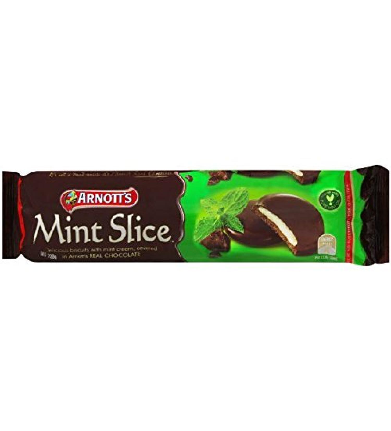 Arnotts Pack of 2 Chocolate Mint Slices 200g