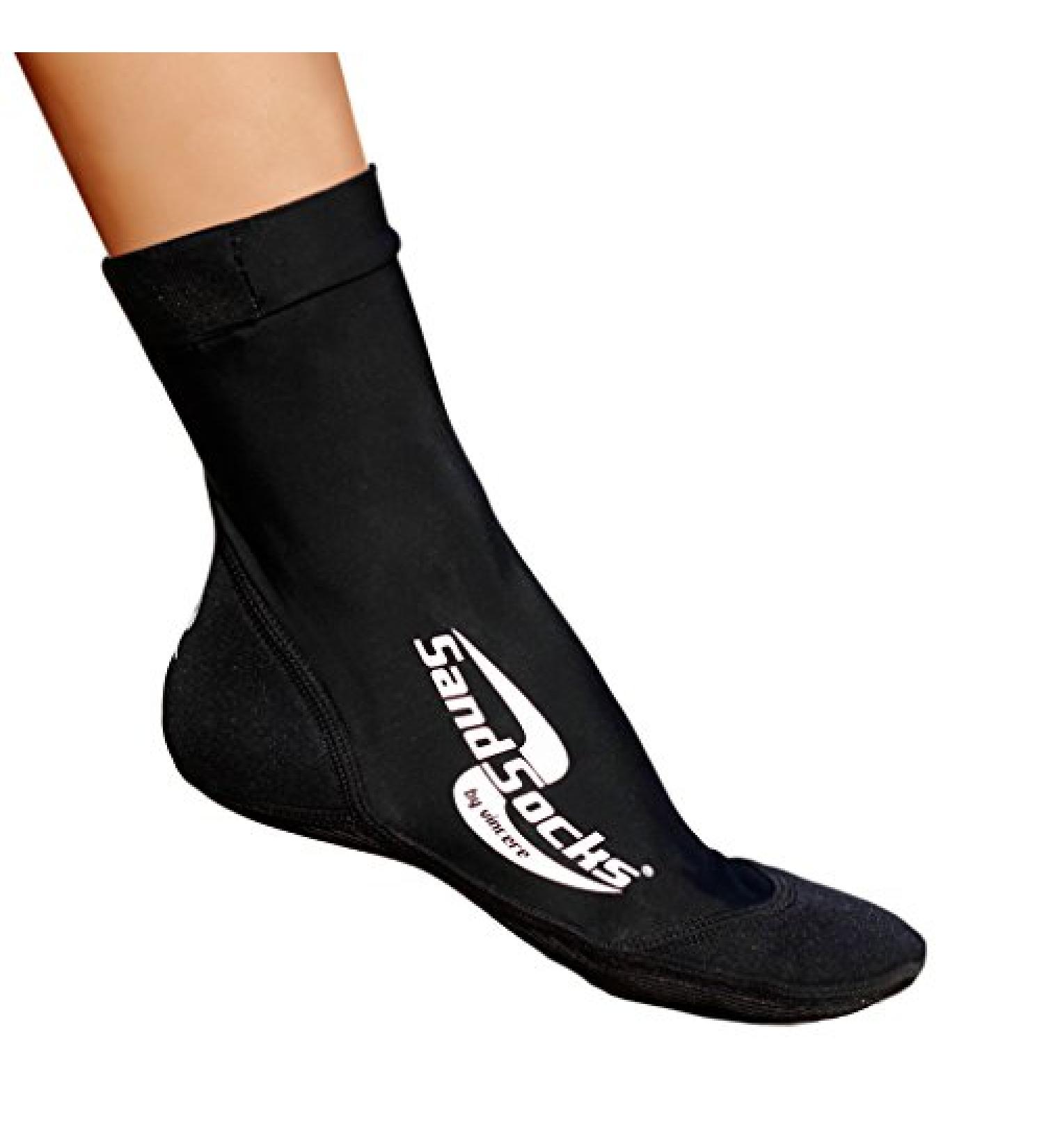 Vincere Sand Socks Medium Black - For Soccer, Volleyball & Snorkeling - Buy Online on GoSupps.com