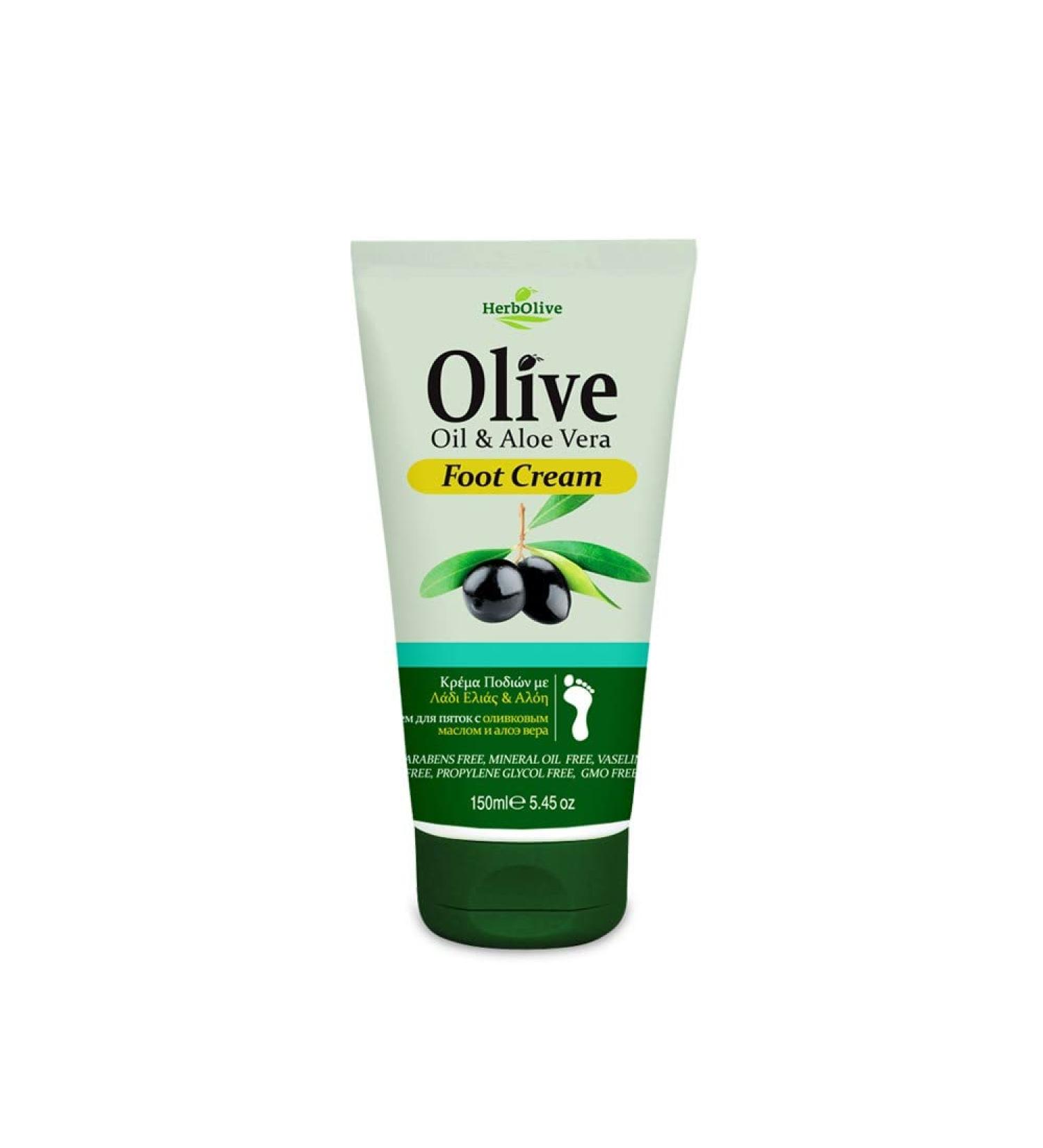 Herbolive Foot Cream Olive Oil & Aloe Vera 150ml