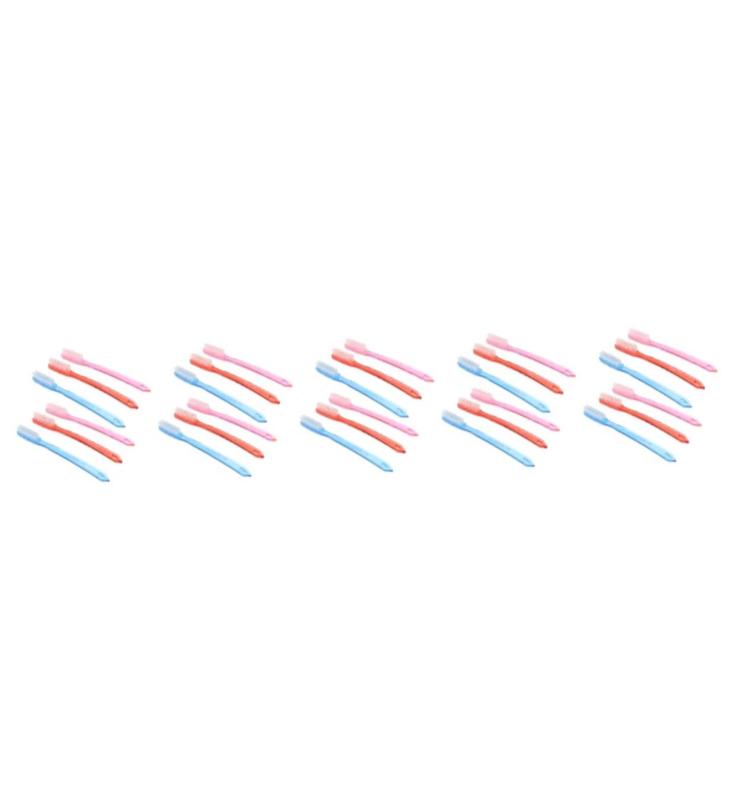 CLISPEED 30 Pcs Colorful Travel Toothbrush Set | Disposable Dental Floss & Toothbrushes for Easy Oral Care on the Go - Buy Online on GoSupps.com
