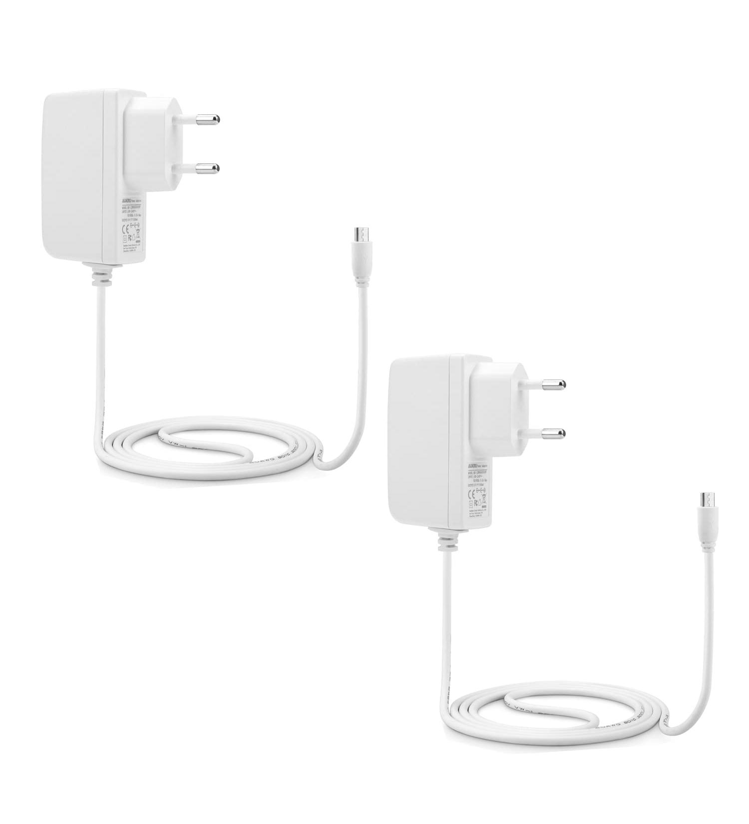 Aukru 2-Pack 5V 1A Micro-USB Charger Cable for Philips Avent Video Baby Monitors - Fast Charge Universal Compatibility - Buy Online on GoSupps.com
