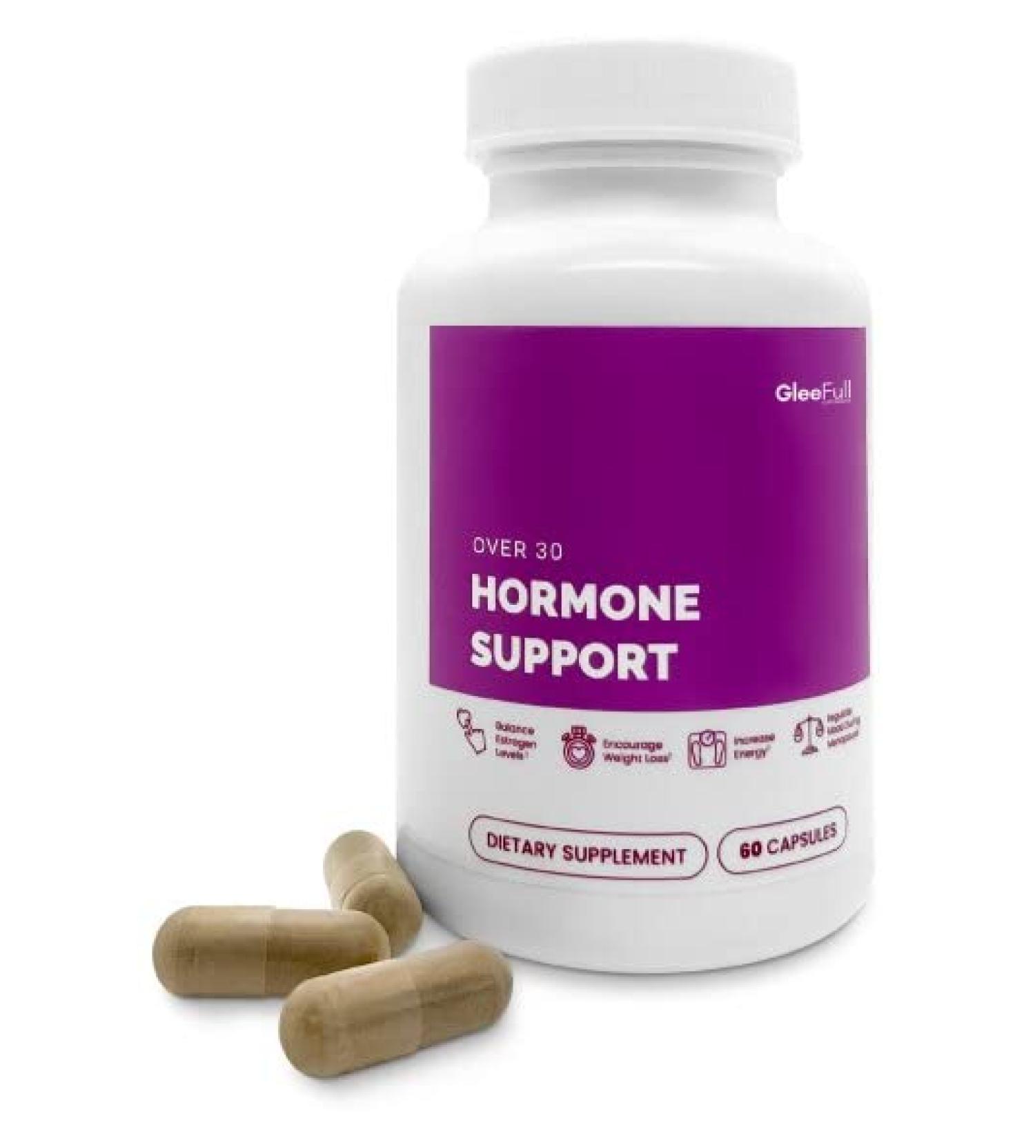 GleeFull Over 30 Hormone Support for Menopause - Hormone Balance & Hot Flash Relief - 60 Count Bottle - Buy Online on GoSupps.com