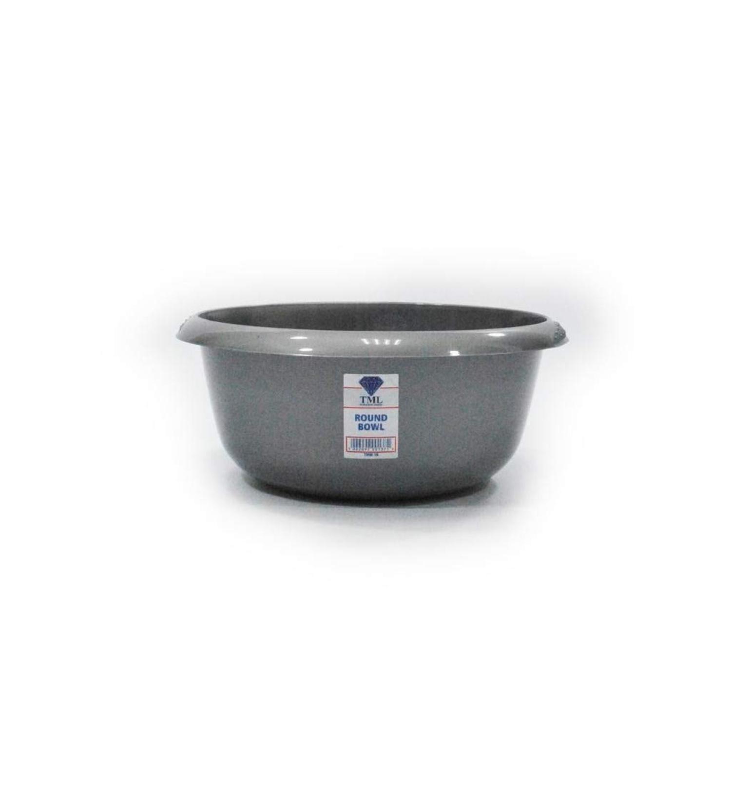 TML Round Bowl (13 x 5in) (Gray) 13 x 5in Gray