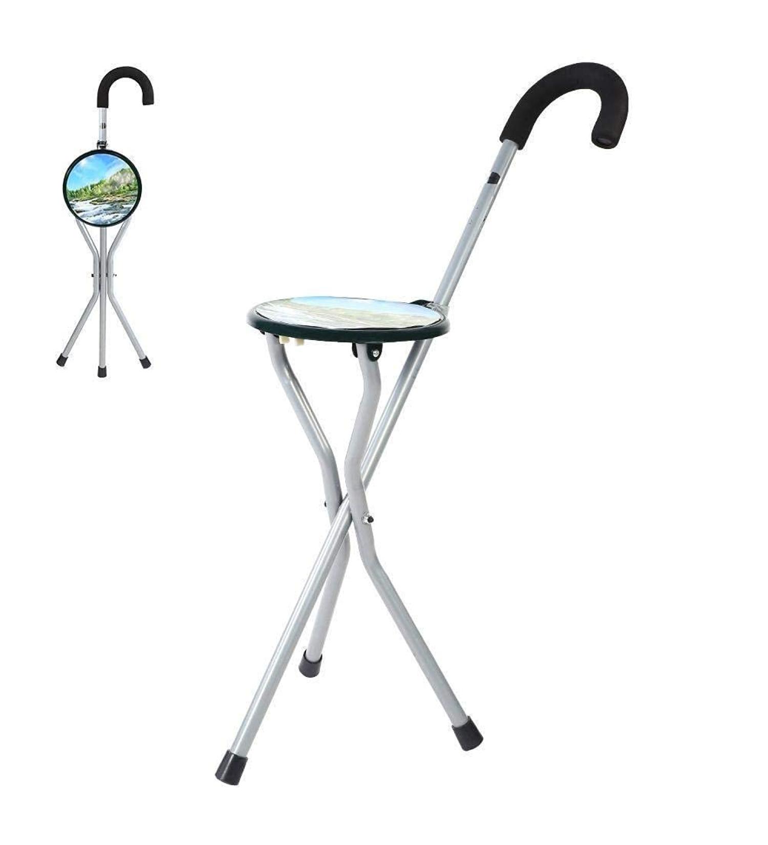 Adjustable Crutches Quad Cane Walking Stick for Men and Women - Lightweight Adjustable Staff Comfortable Hand Grip for Stability Support Family - Buy Online on GoSupps.com