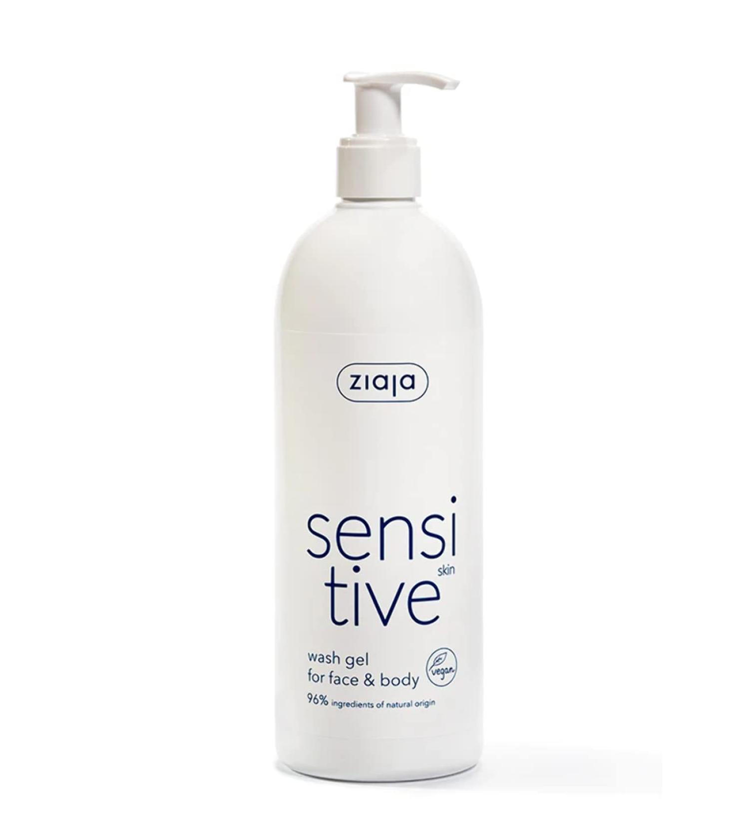 Ziaja Sensitive Skin - Creamy Wash Gel for Face and Body