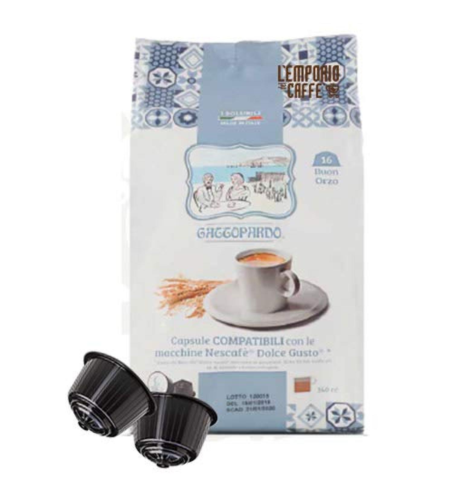 256 Capsules Gattopardo ORZO Compatible with Nescafe Dolce Gusto