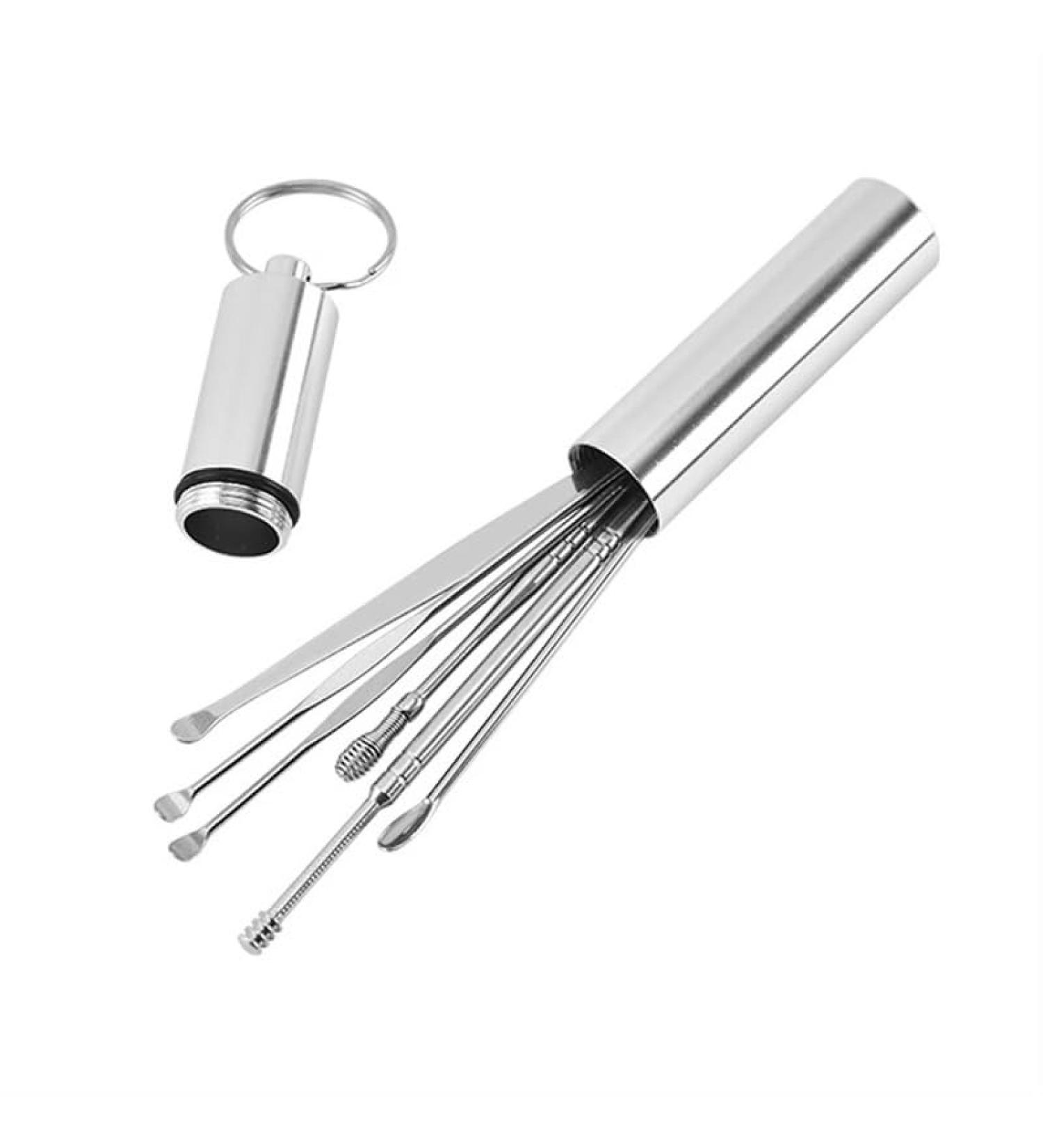 Portable Ear Cleaner Stainless Steel Ear Spoon Set Stainless Steel Ear Wax Remover Reusable Stainless Steel Ear Wax Remover Set Ear Wax Easily Removed Ideal for Personal and Home Use(Box package) - Buy Online on GoSupps.com