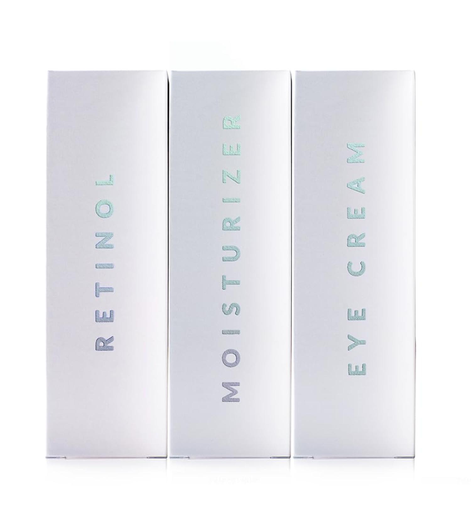 NAELI Moisturizer Skincare Collection (3-count) Anti Aging Retinol Cream + Collagen SPF 30 + Apple Stem Cell Eye Cream - Buy Online on GoSupps.com