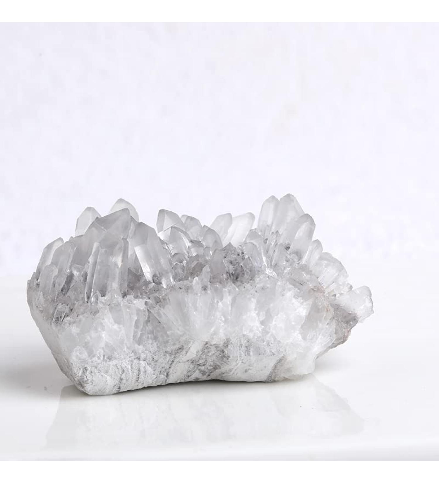Natural Crystal Rough 1PC Natural Raw Quartz Cluster Clear Raw Crystals Stones Crystal Point Specimen Home Decor Obelisk Quartz Gift Quartz Cluster 260-350g (Color : Quartz Cluster Size : 80-110g) 80-110g Quartz Cluster