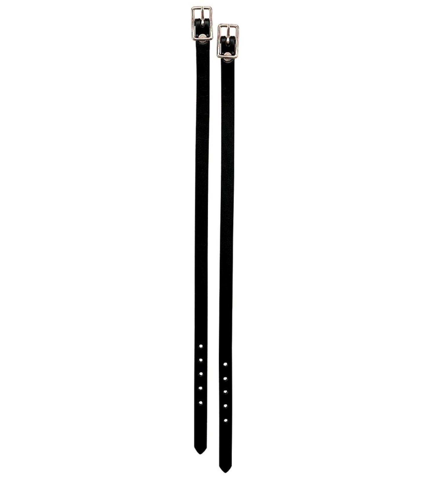 Weaver Leather English Spur Straps Black, 1/2 x 19