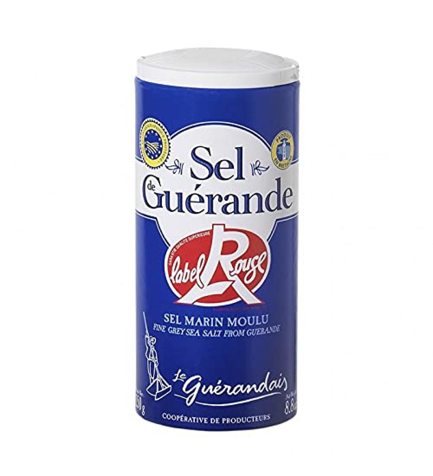 Le Guérandai S Red Label Ground Sea Salt 250g (Pack of 3)