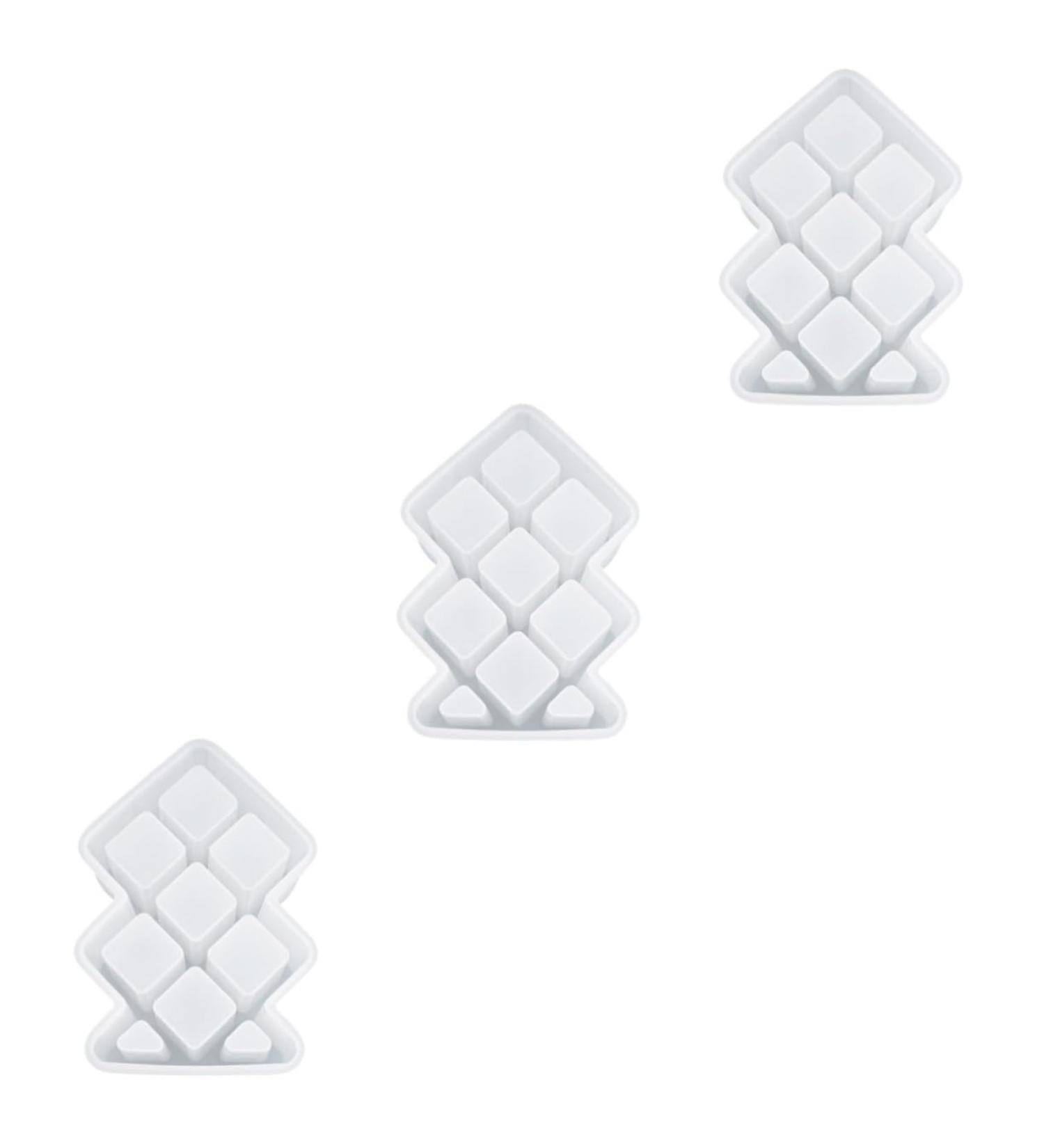 NUOBESTY 3 Pcs Box Storage Box Mold Jewelery Organizer DIY Crafts Casting DIY Molds Lipstick Decorate Whitex3pcs 13.7X9.5cmx3pcs - Buy Online on GoSupps.com