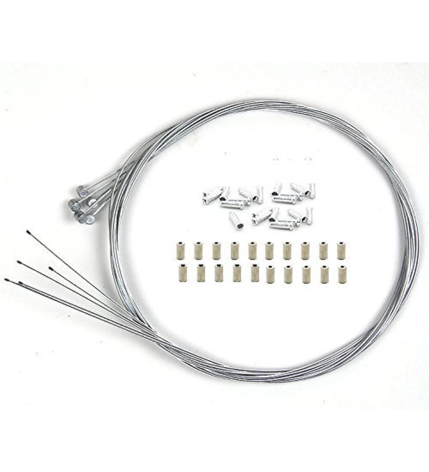 Star-Art 10 Pack 1.8m Bike Replaceable Shifter & Brake Cable Set with Alloy Cap Ends - Buy Online on GoSupps.com