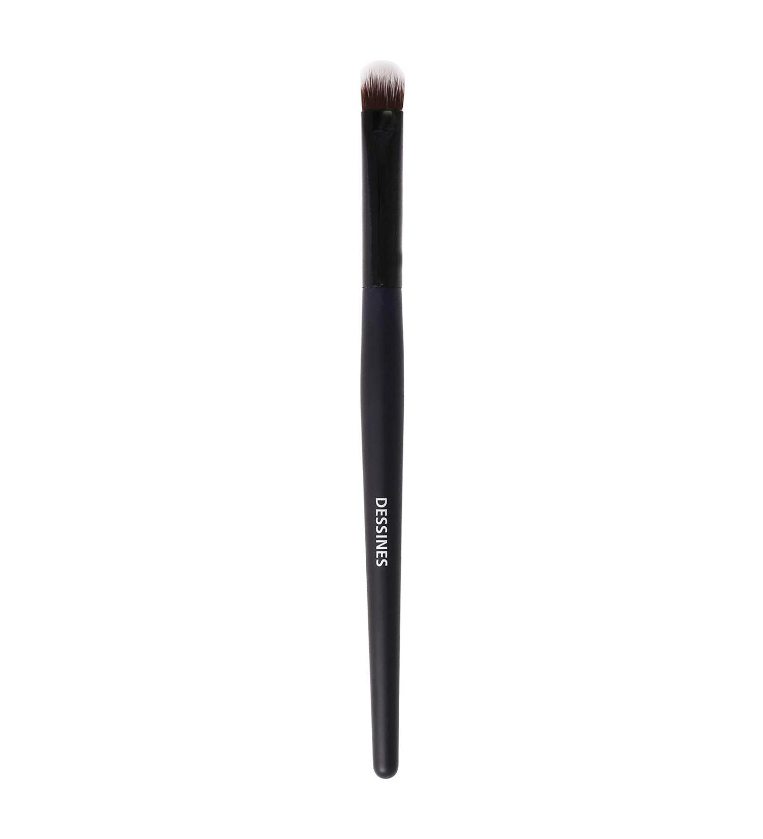 Desines Eyes Makeup Brush - Premium Vegan Synthetic Brush for Liquid & Powder Cosmetics - Ideal Eyeshadow Application (Black/Onyx) - Buy Online on GoSupps.com