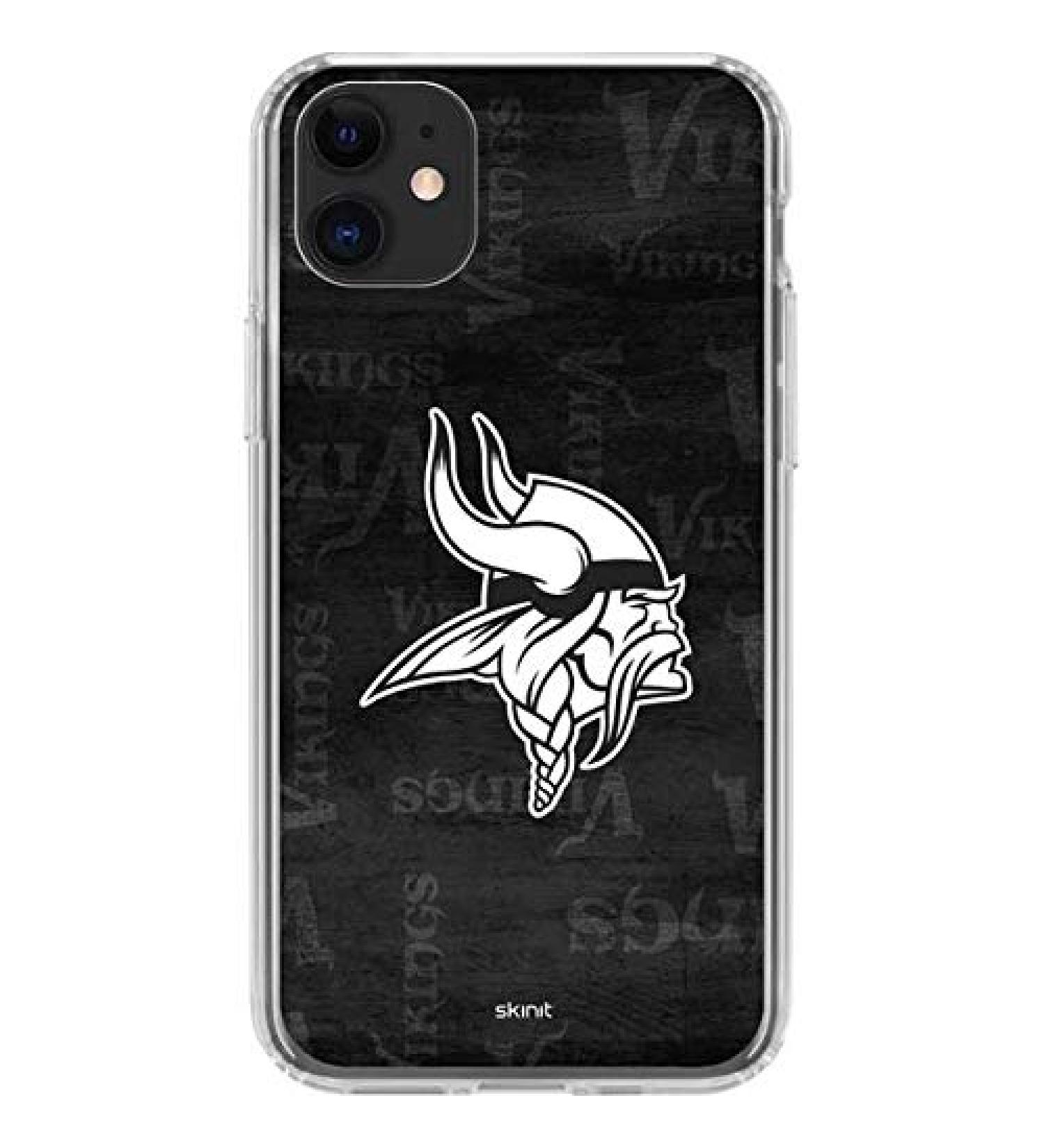 NFL Minnesota Vikings Clear iPhone 11 Case - Black & White Design by Skinit - Buy Online on GoSupps.com