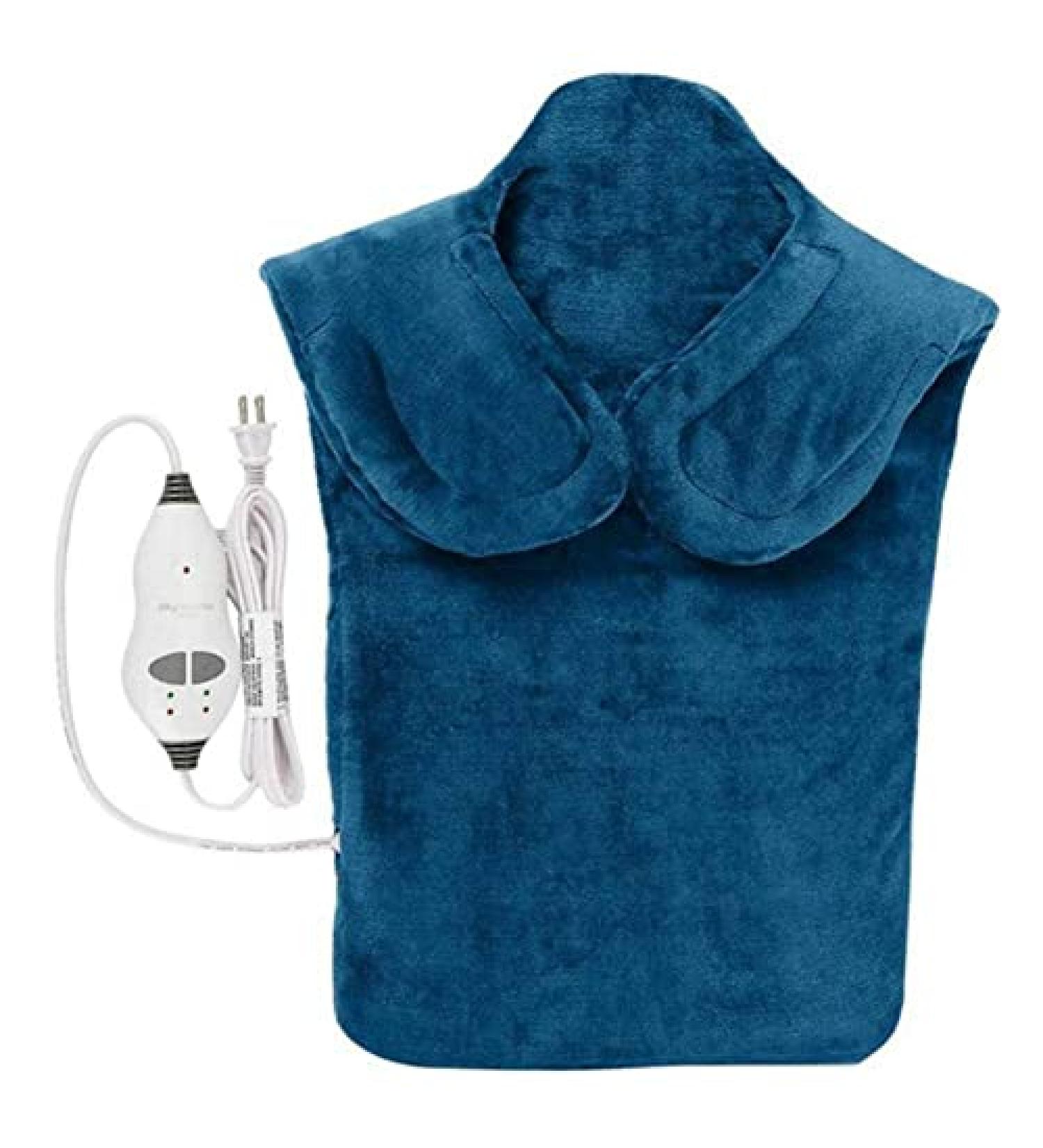 Buy Heating Cushion & Blanket - Winter Warm Electric Scarf with 4 Massage Settings & Fast Heating for Neck and Shoulder Relief - Buy Online on GoSupps.com