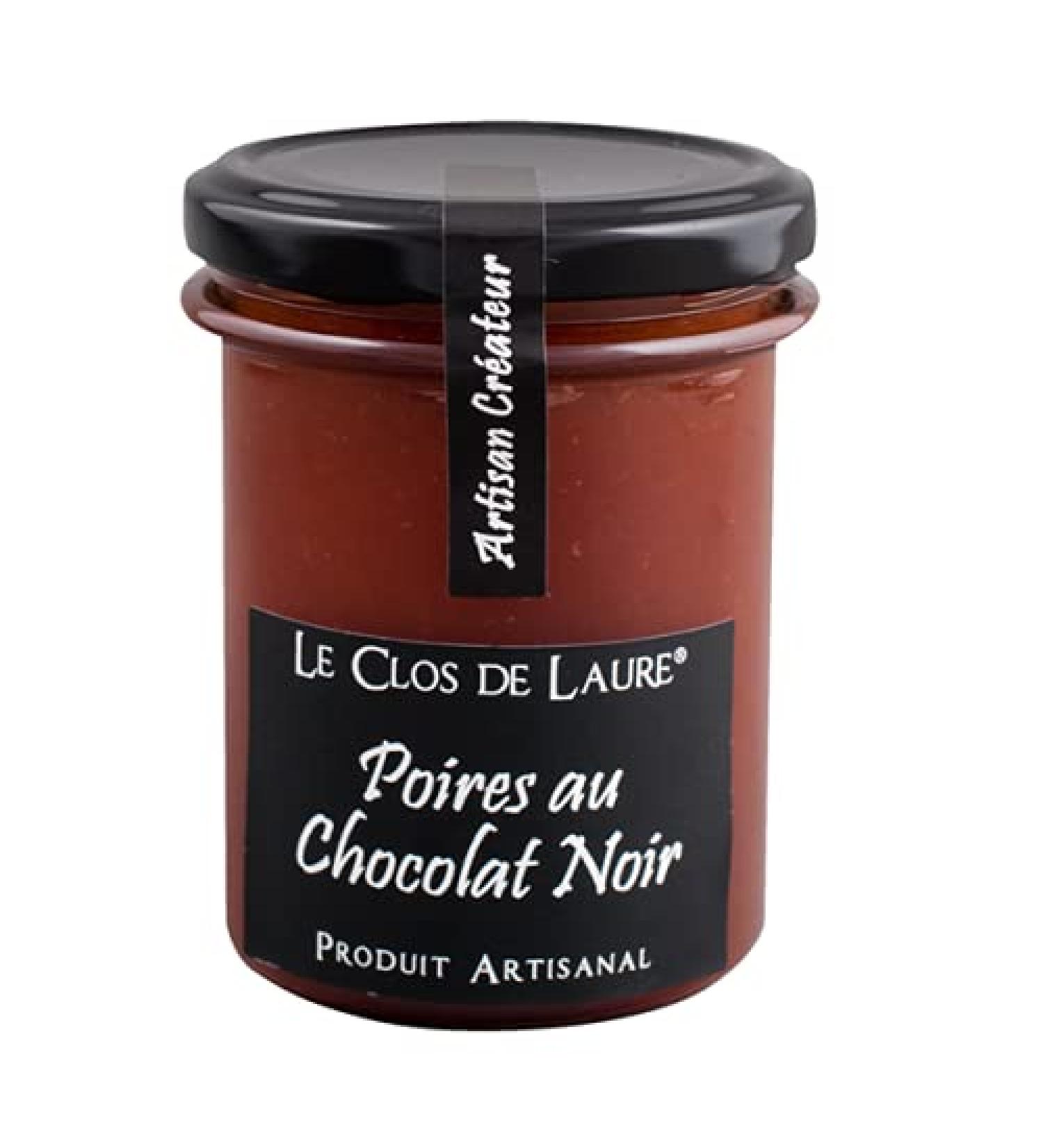 Le CLos de Laura pear jam with chocolate from France 220 g pear with chocolate
