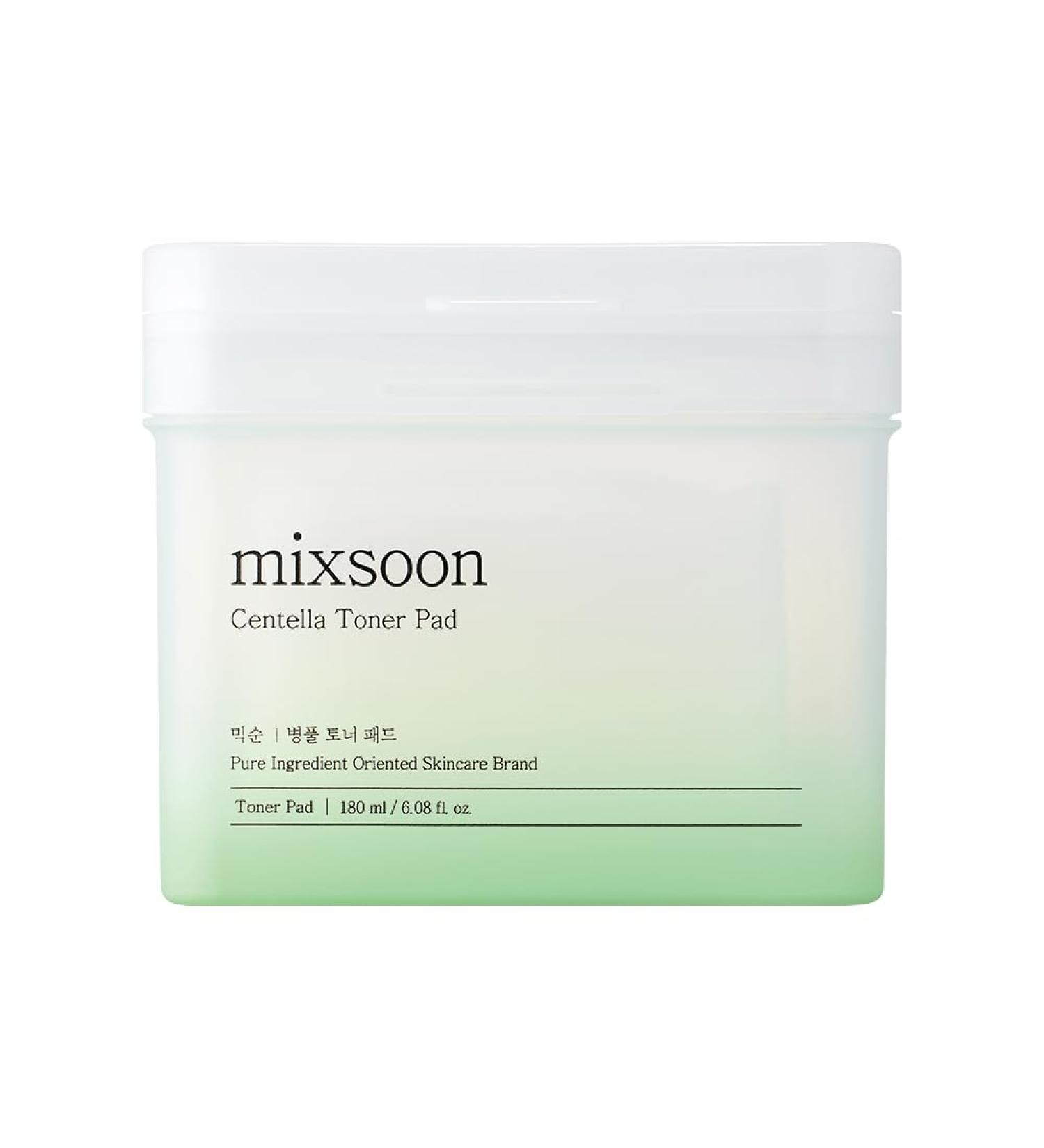 mixsoon Centella Asiatica Toner Pad-Soothing, Hydrating and Balancing Facial CICA Pads, Gentle Daily Care for Sensitive, Calm Skin 180ml / 6.08 fl.oz. (120 Sheets) Korean Glass Skin Care - Buy Online on GoSupps.com