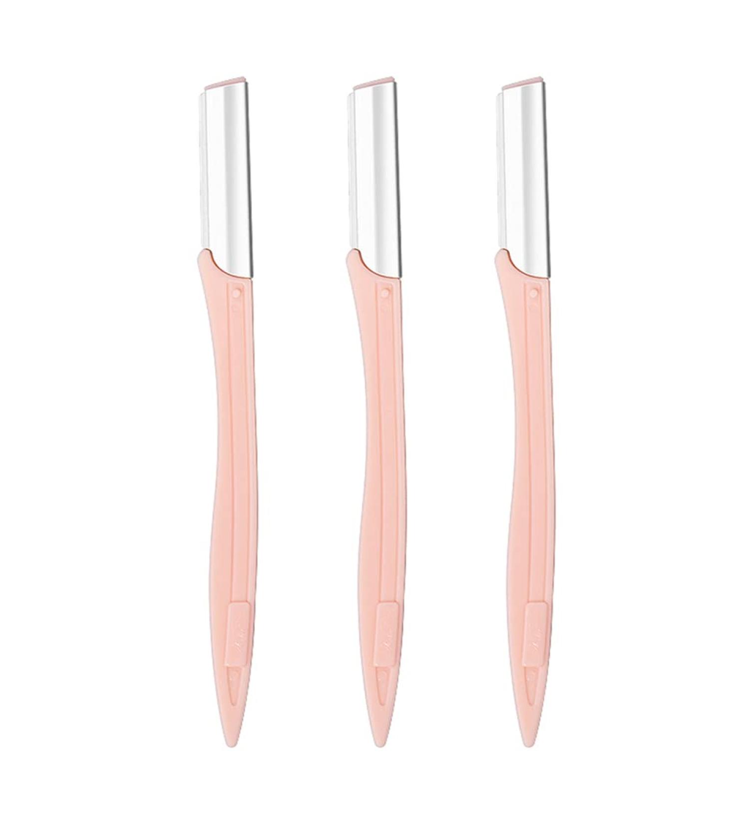 3-Piece Eyebrow Razor Set - Dermaplaner Hair Remover & Trimmer for Women & Men | Perfect Eyebrow Shaping Tool - Buy Online on GoSupps.com