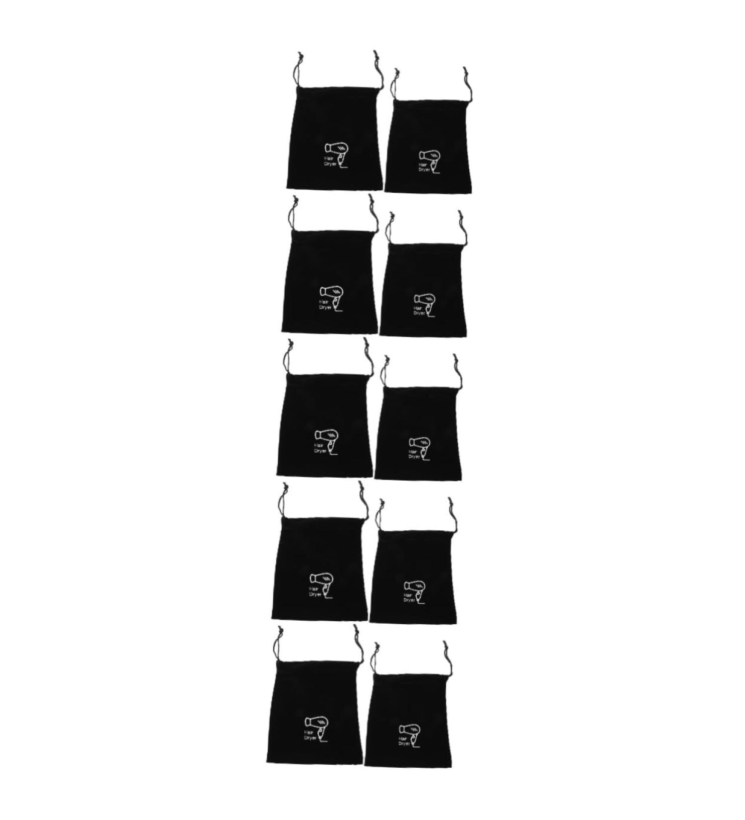 TOVINANNA 10 Pcs Storage Bag Hair Straightener Bag Travel Bag for Hair Styling Tools Hair Dryer Pouch Velvet - Buy Online on GoSupps.com