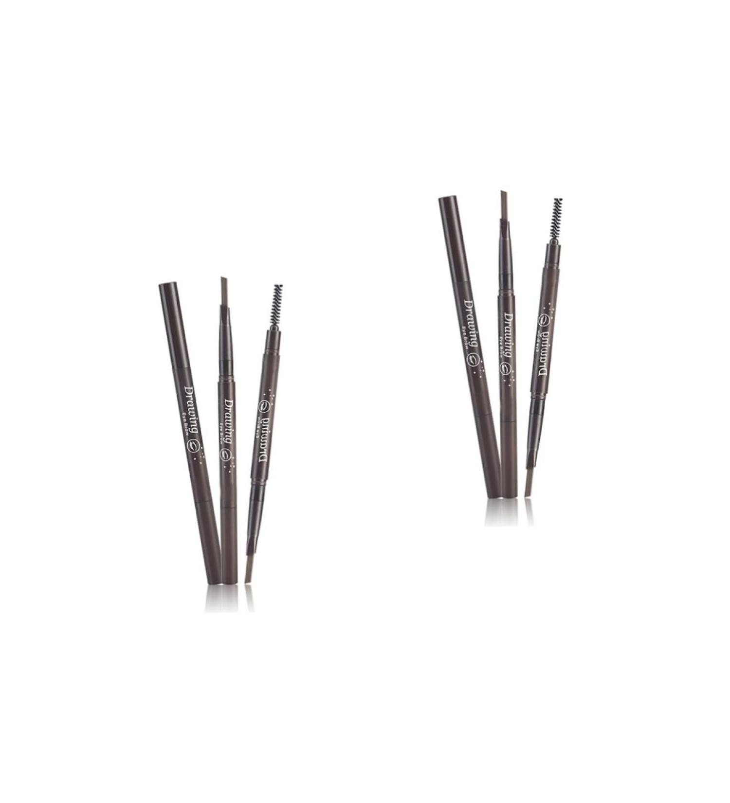 Angoily 2pcs 2 1 Eyebrow Brush Eyebrow Filler Eyebrow Pencil Brush Makeup Tools Double Head To Rotate - Buy Online on GoSupps.com