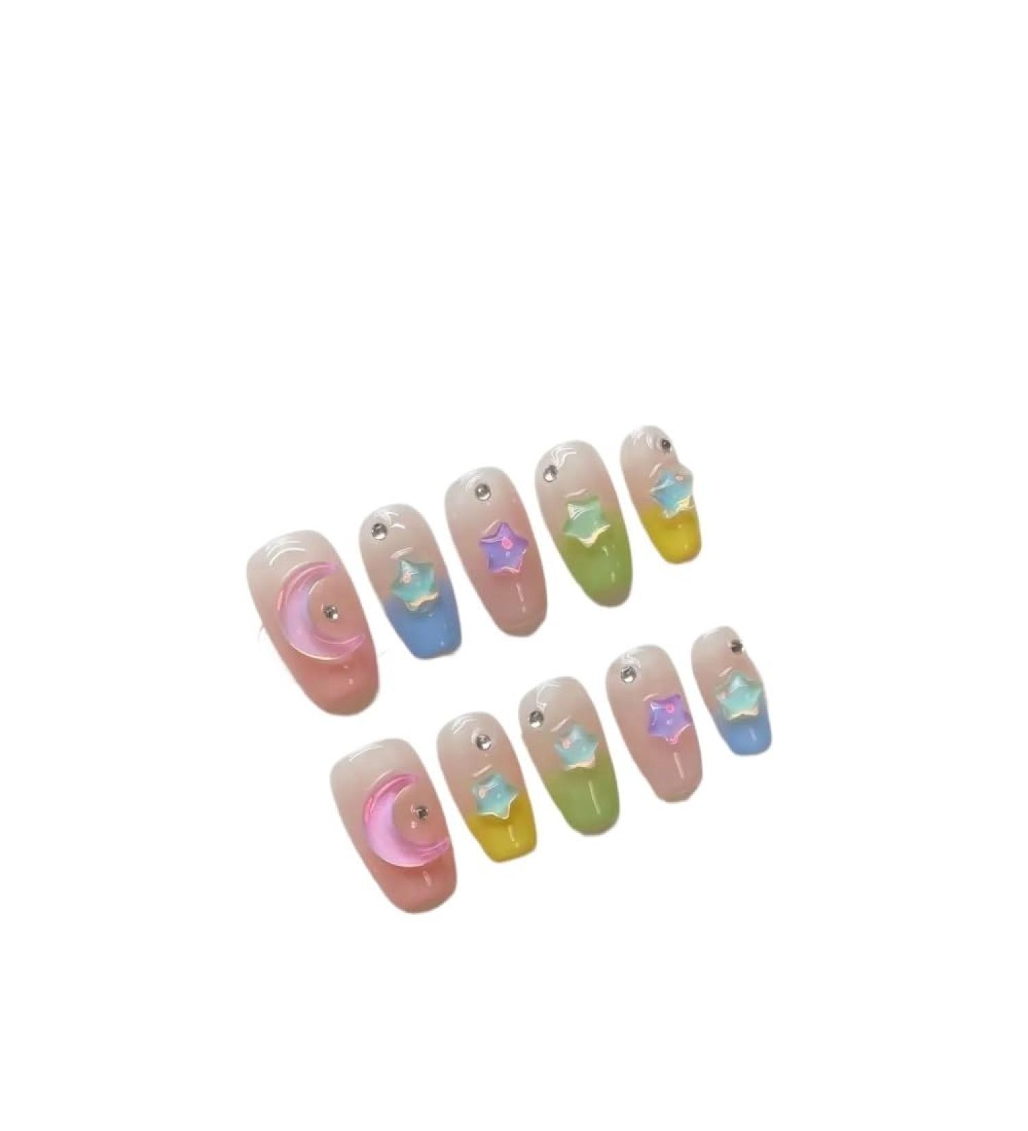 Detachable Handmade false nails with design dopamine bubble love girl press on Nail enhancement false nails (Color : 2 Size : L) - Buy Online on GoSupps.com