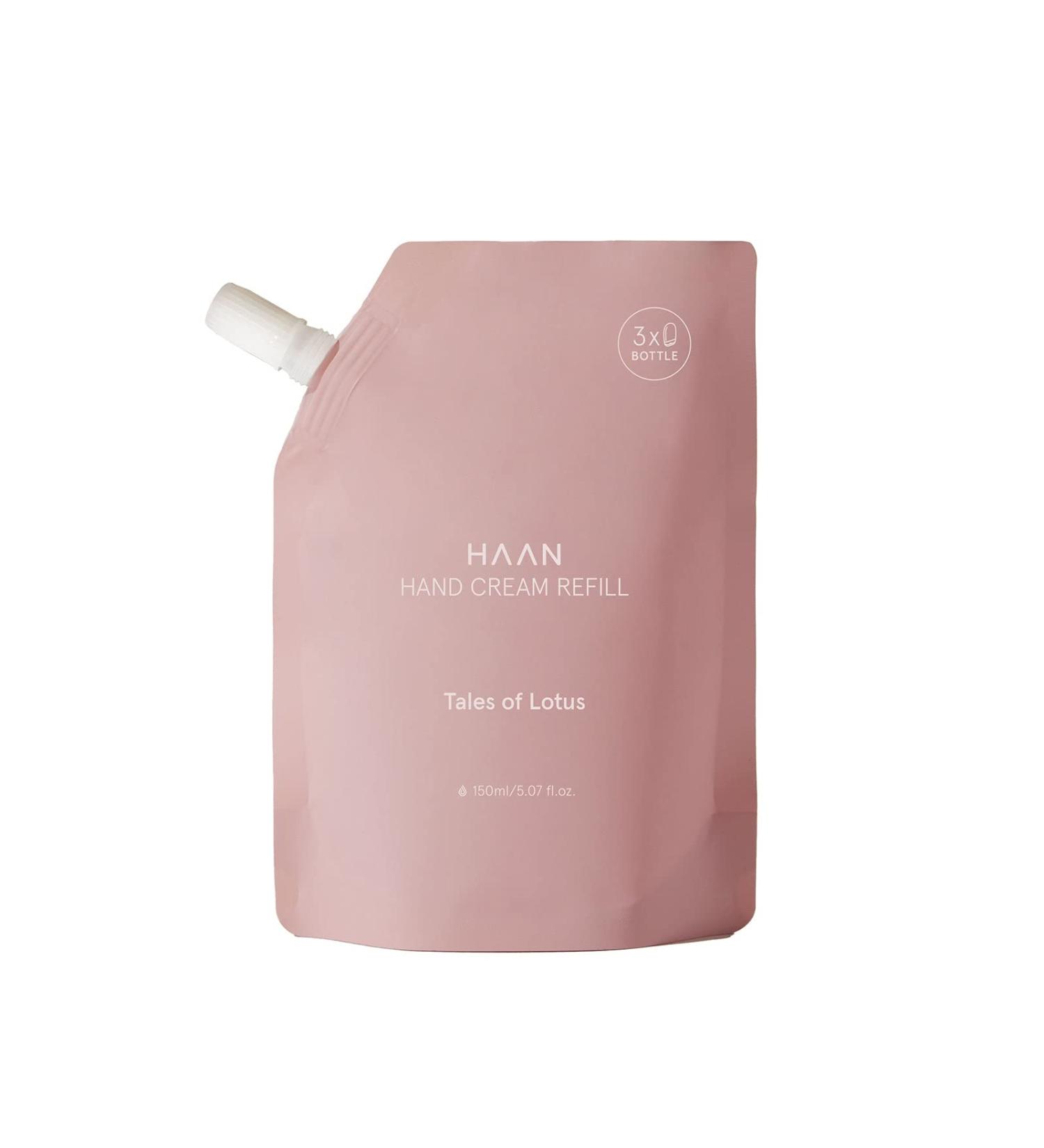 HAAN - refillable fast-absorbing moisturizer - 97% natural ingredients. Aroma Tales of Lotus - 150 ml