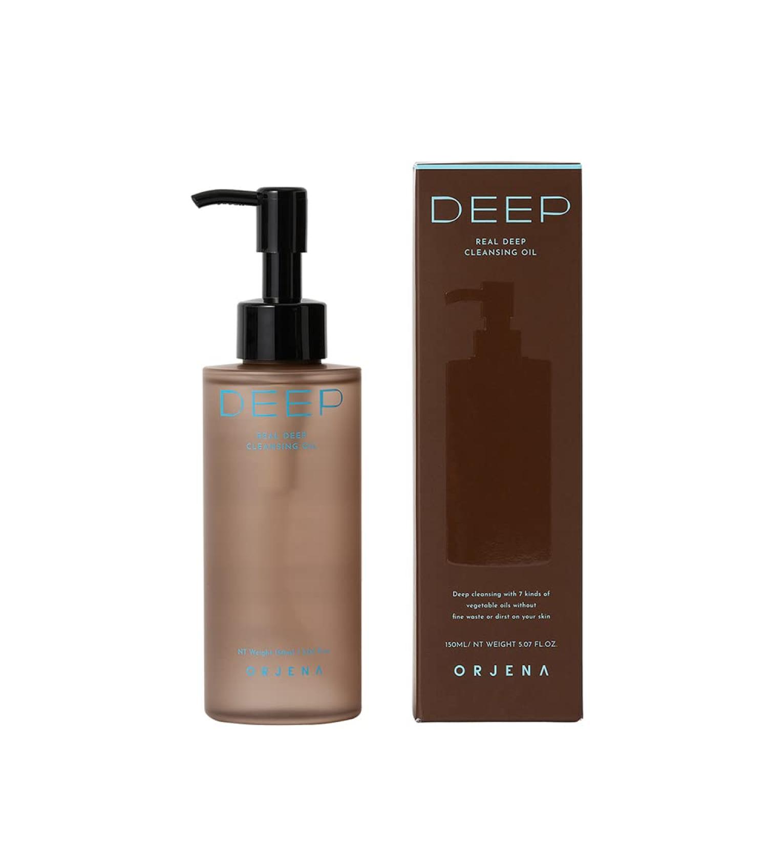 ORJENA Real Deep Cleansing Oil 150ml - Best Makeup Remover for All Skin Types | International Shipping Available - Buy Online on GoSupps.com
