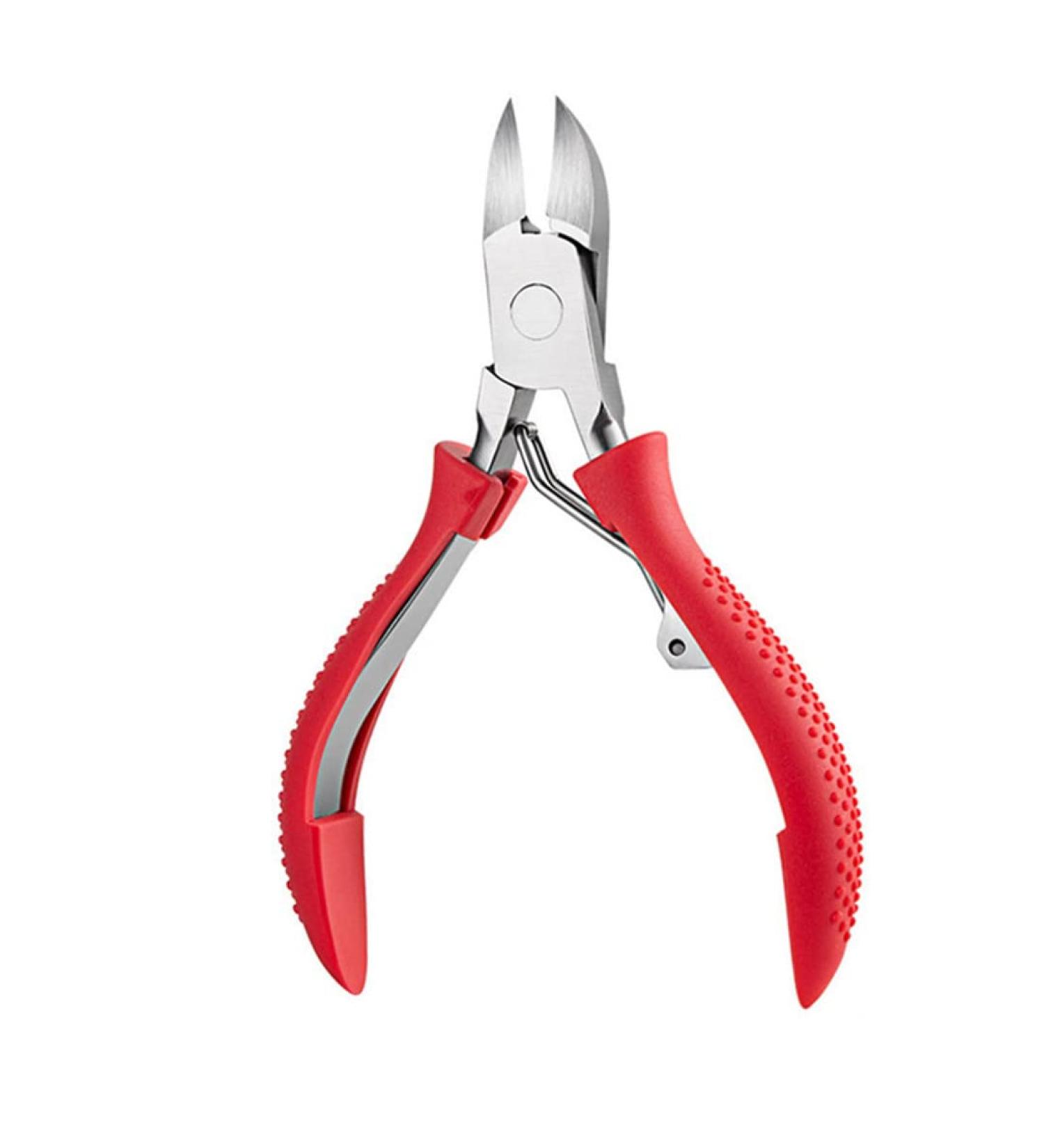 1Pc Toe Nail Clippers Nail Correction Thick Nails Ingrown Toenails Nippers Cutters Dead Skin Dirt Remover Pedicure Care Tool Type2 Red