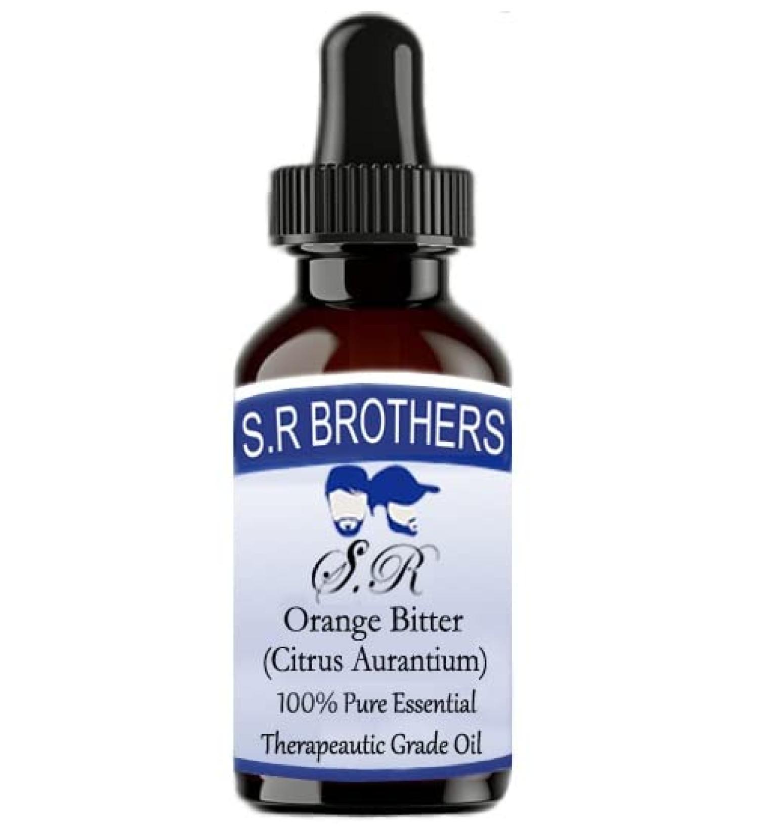 SRBrothers 100% Pure Bitter Orange Essential Oil (Citrus Aurantium) - Therapeutic Grade 15mL for Aromatherapy & Wellness - Buy Online on GoSupps.com