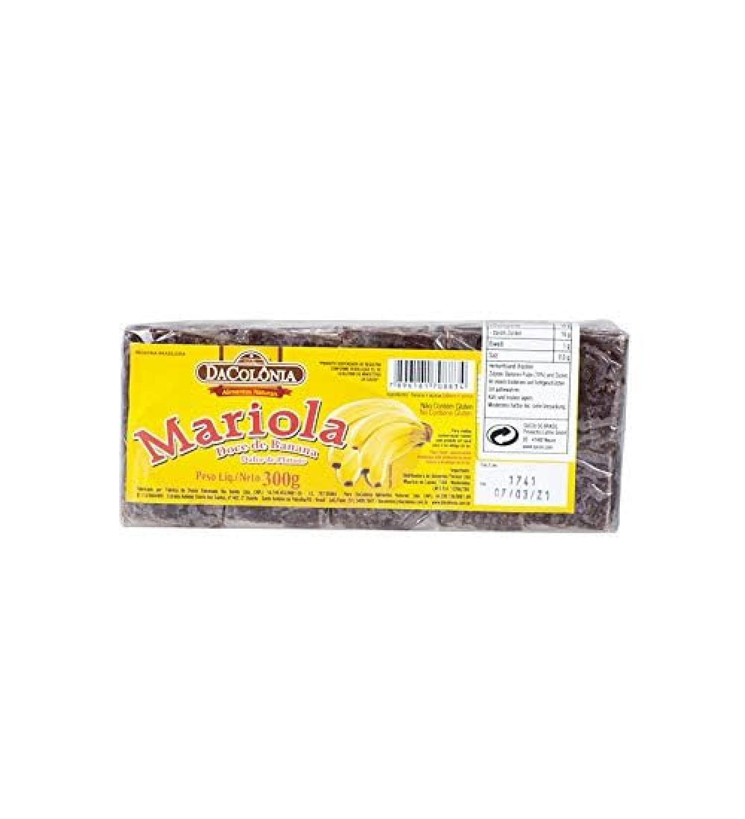 Banana dessert from Brazil pack 300g - Mariola - Doce de Banana DACOLONIA 300g