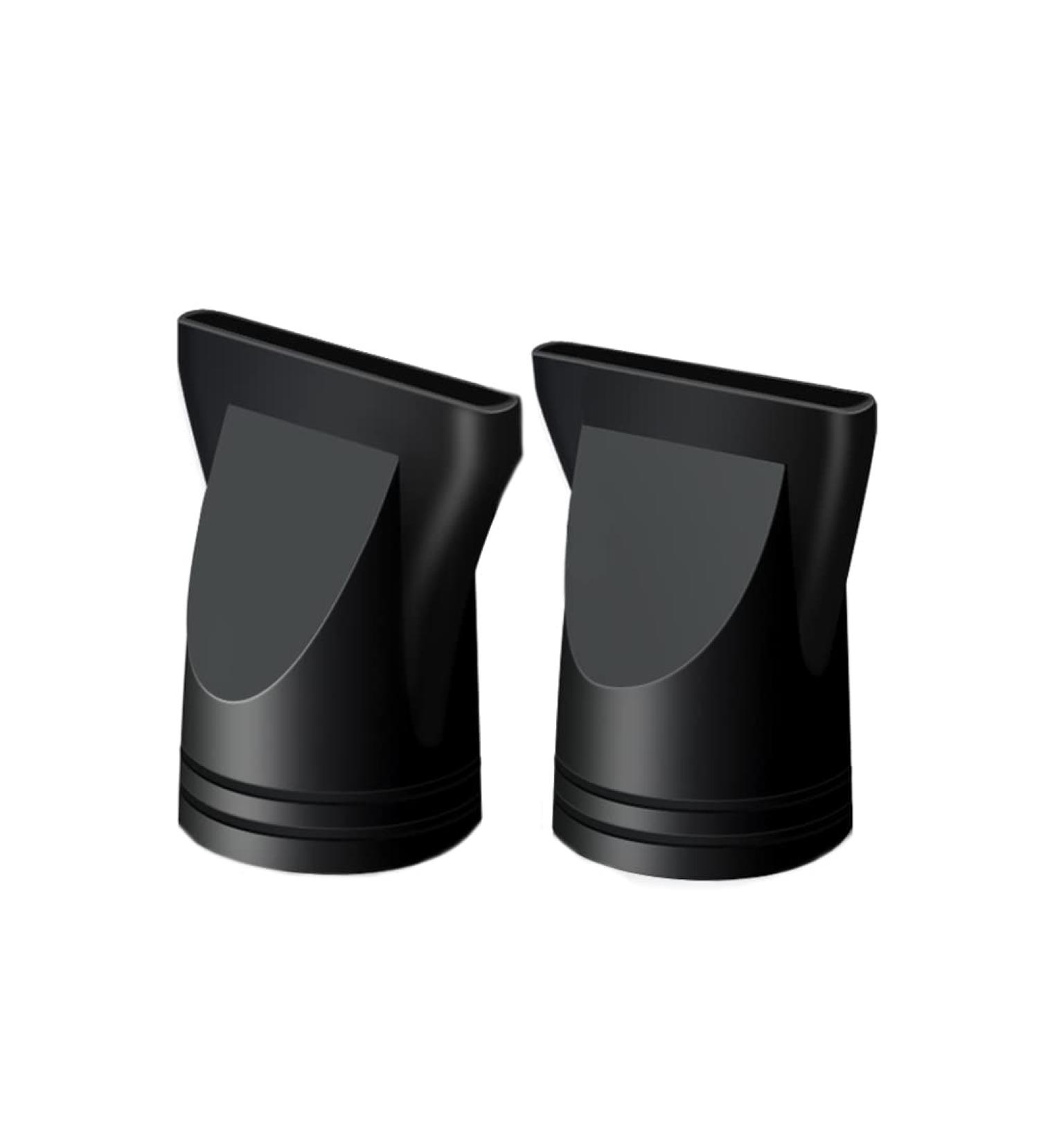 2 PCS Plastic Salon Hair Dryer Nozzle Replacement Blow Flat Hairdressing Styling Tool Narrow Concentrator Replacement Black - Buy Online on GoSupps.com