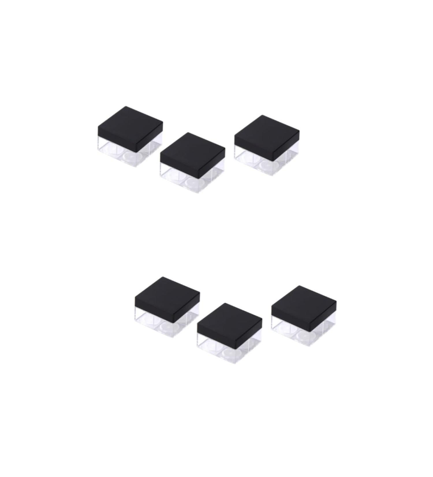 FOMIYES 6 pcs Grids Cosmetic Portable Puff Without Powder Case Makeup Loose Bottle Square Empty Four Size 2x2pcs As Shownx2pcs - Buy Online on GoSupps.com