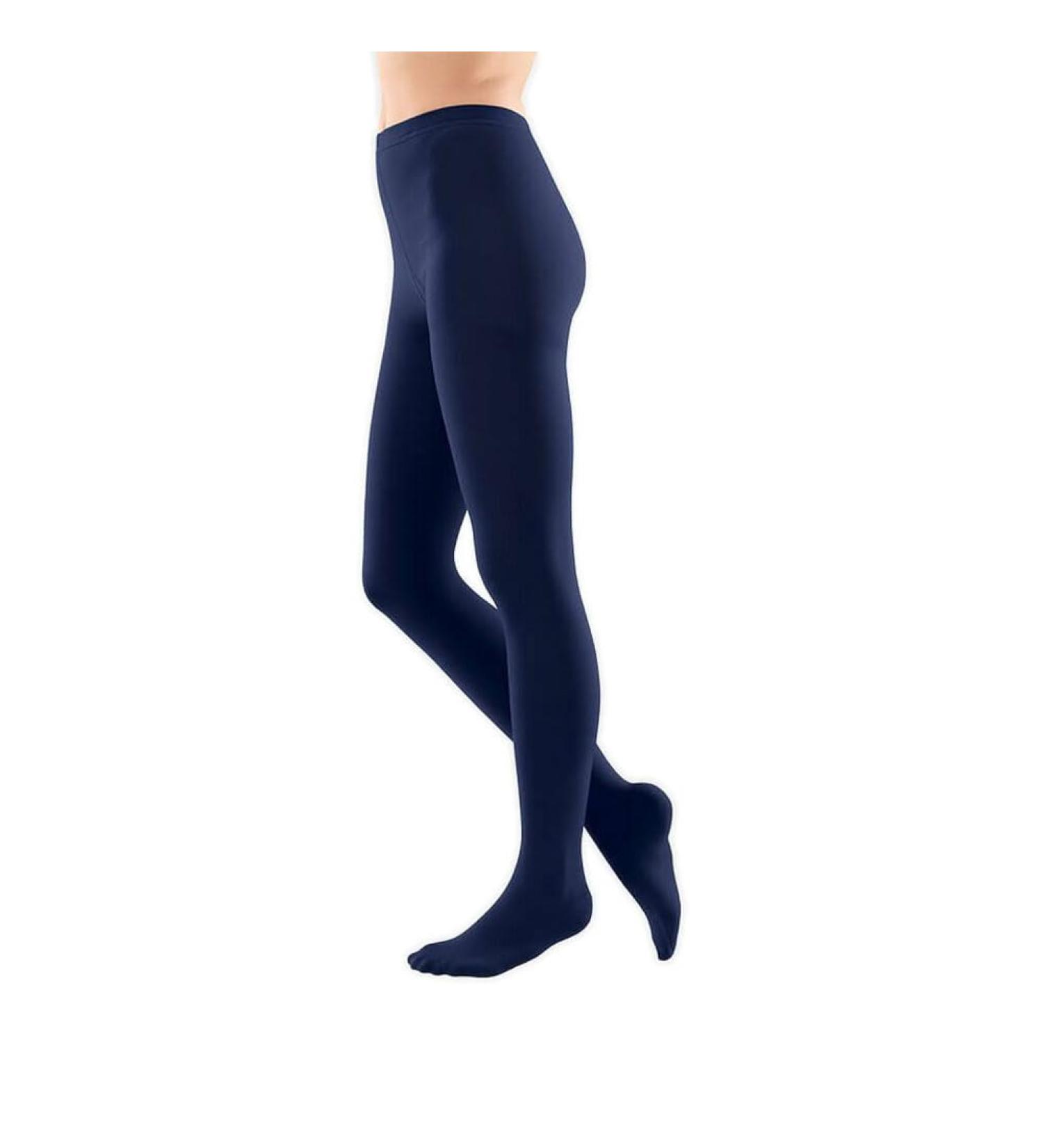 Bauerfeind VenoTrain soft AT CCL1 compression tights S plus marine long