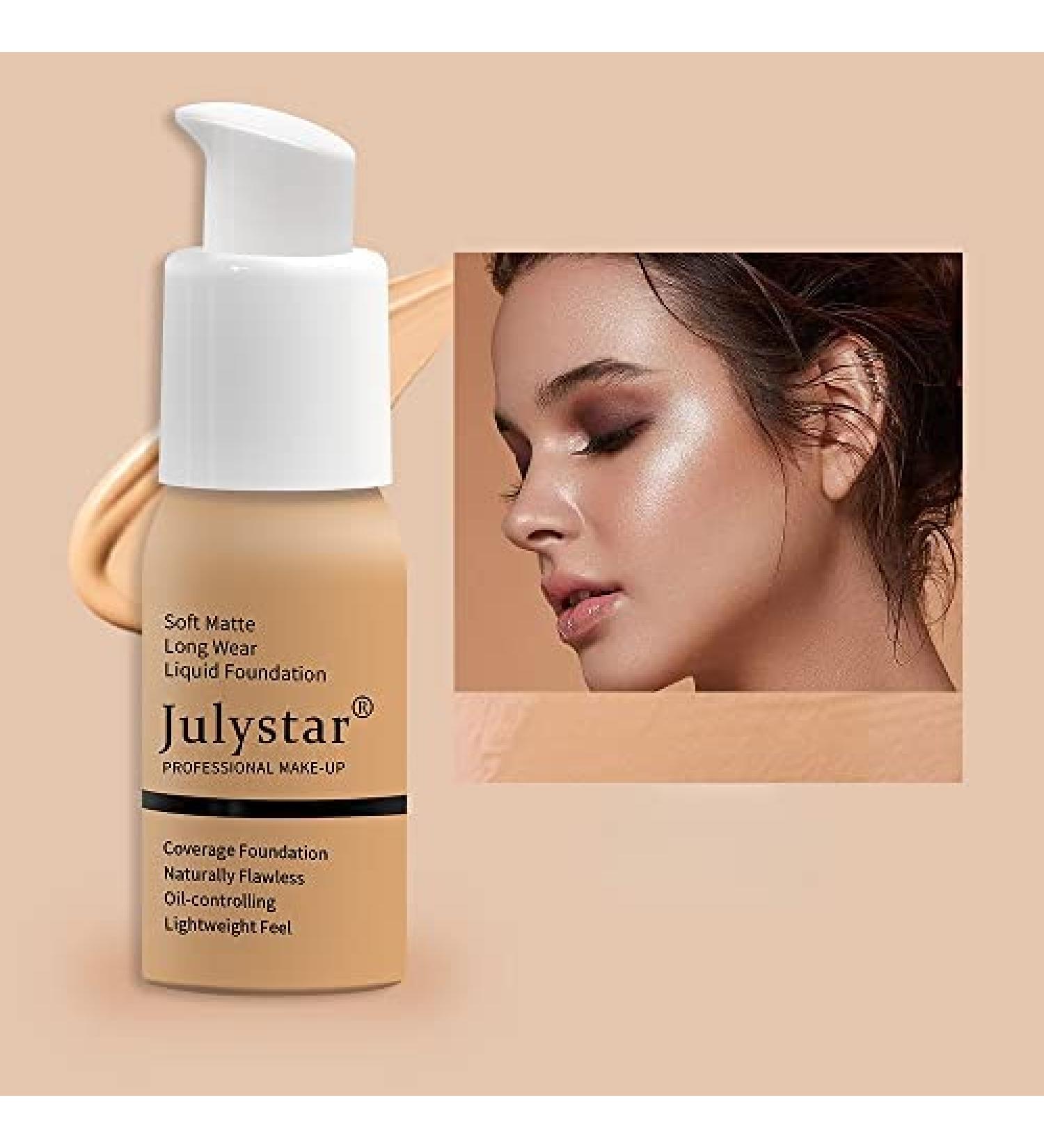 Julystar Makeup Moisturizer Repair Foundation Waterproof Long Lasting Concealer Liquid Foundation Beauty Makeup (06#) - Buy Online on GoSupps.com