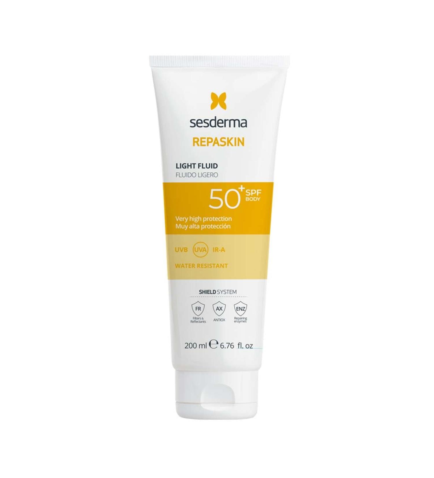 Fotoprotector Spf 50 Corporal Fluido Ligero 200 ml.