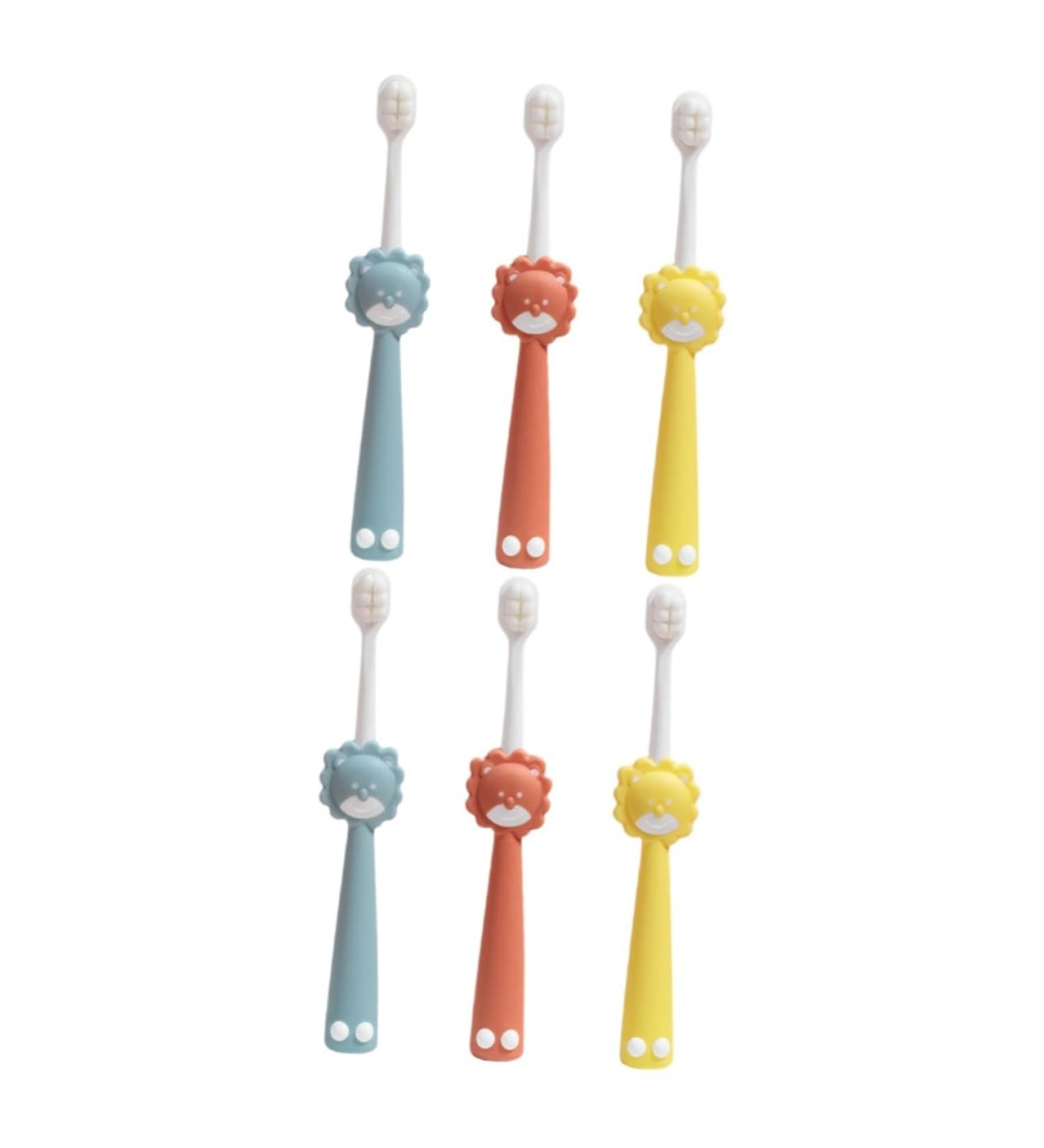 Magiclulu 6 Pack Extra Soft Children's Toothbrushes - Brightening Travel-Friendly Accessories for Infants and Kids - Buy Online on GoSupps.com
