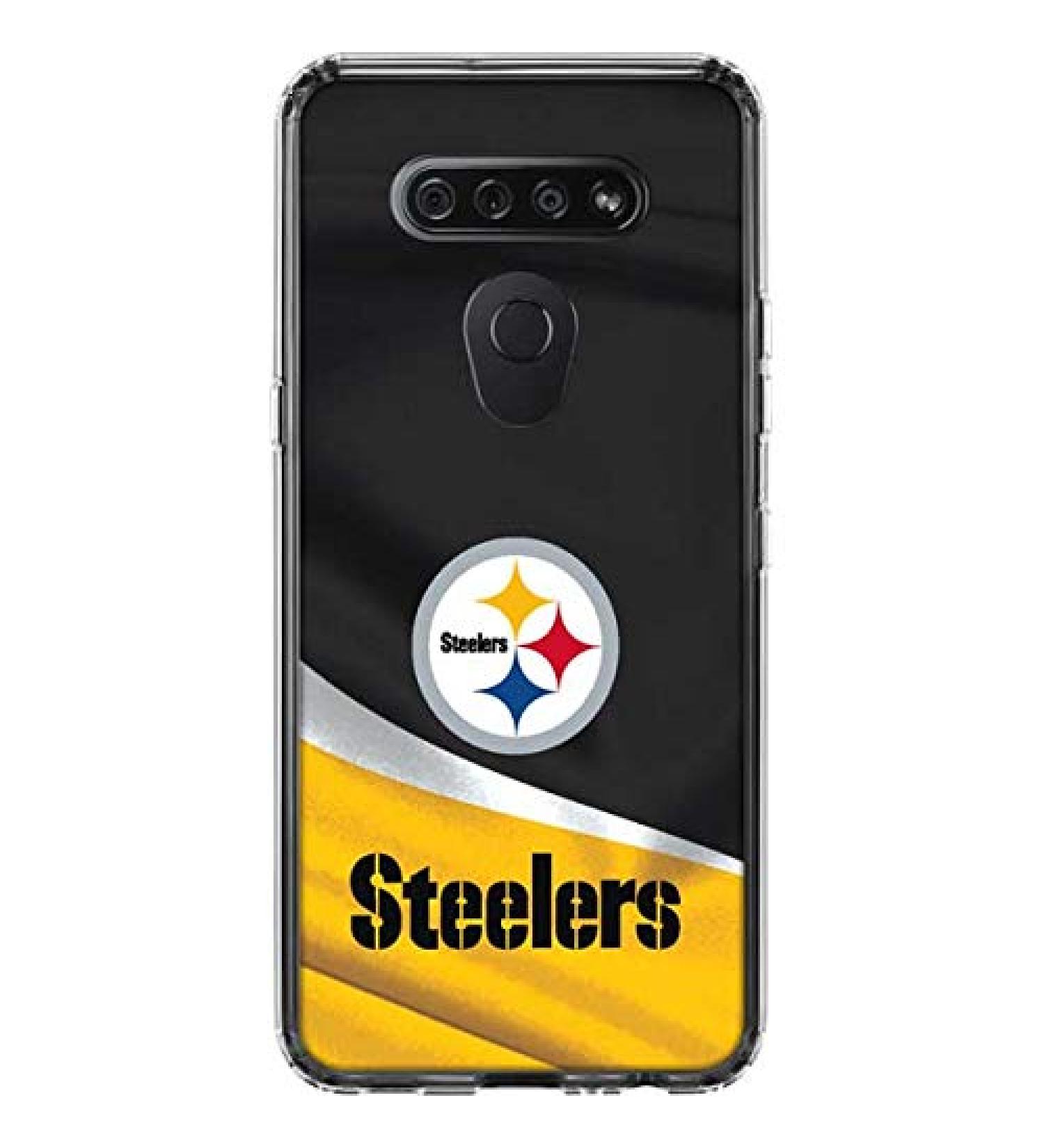 NFL Pittsburgh Steelers Clear Phone Case for LG K51/Q51 | Skinit Officially Licensed Design - Buy Online on GoSupps.com