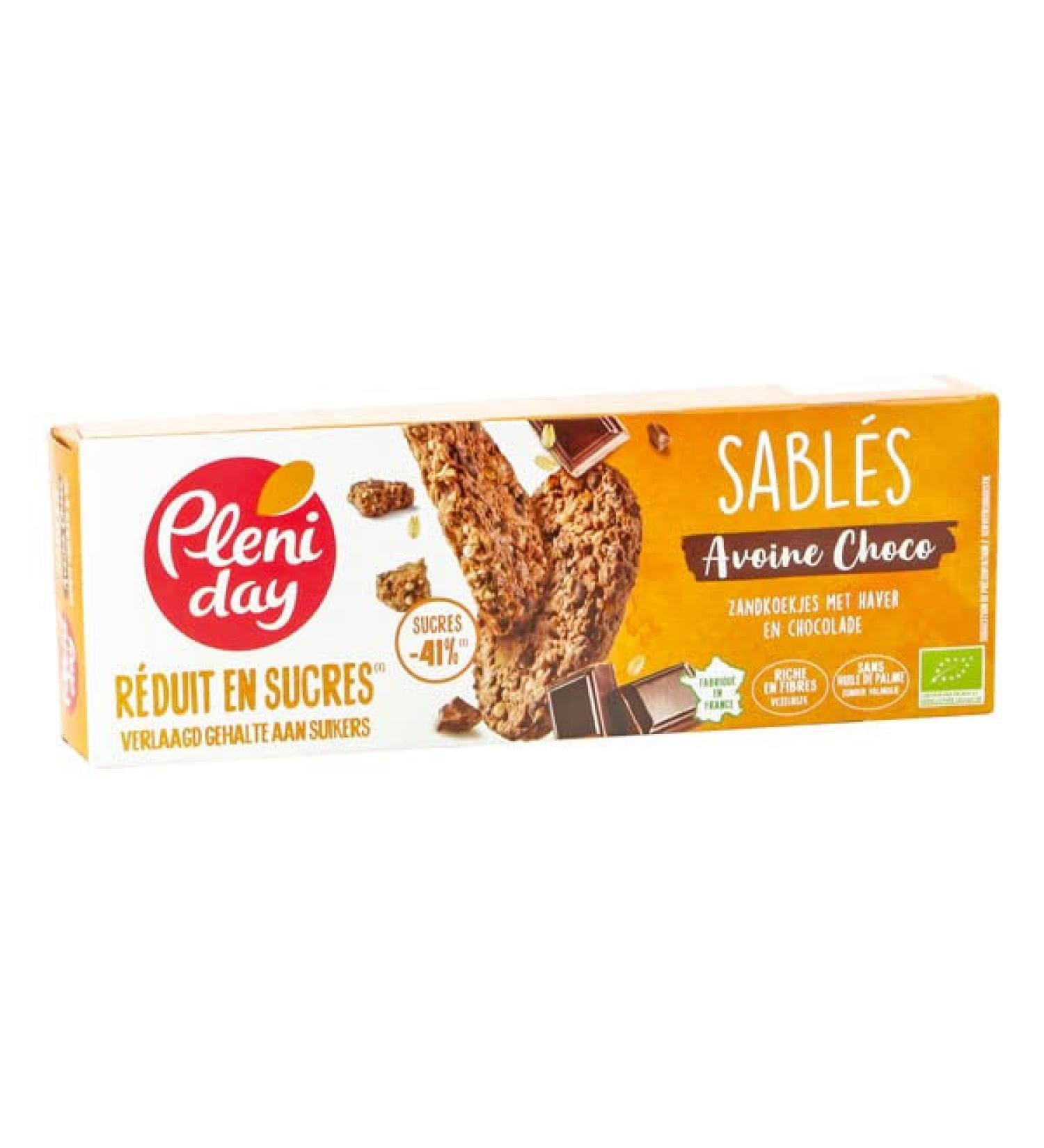 Pl niday - Reduced sugar oatmeal chocolate shortbread 150g - unit - Buy Online on GoSupps.com