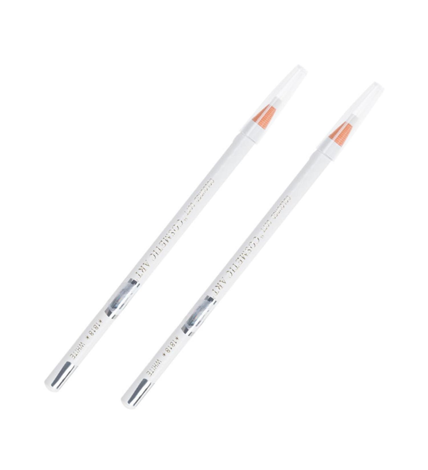 CALLARON 2Pcs Waterproof Eyebrow Pencil Eyeliner Liner Brush Forehead Pen Pencil For Eyebrow Mapping Define Create Makeup Esr Pencil - Buy Online on GoSupps.com