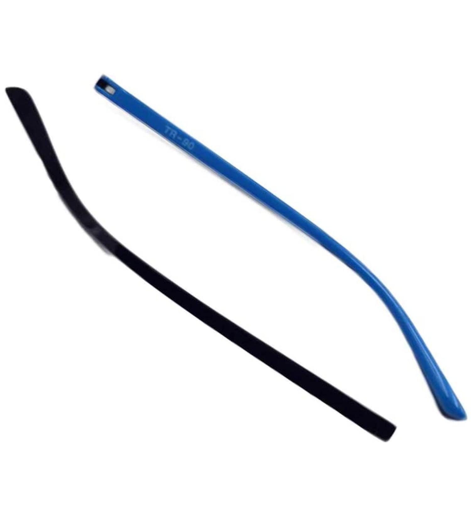 VekkEr Eyeglass Temple Replacement1 Pair Plastic Eyeglass Replacement Temples Eyeglass Frame Temples Blue Black